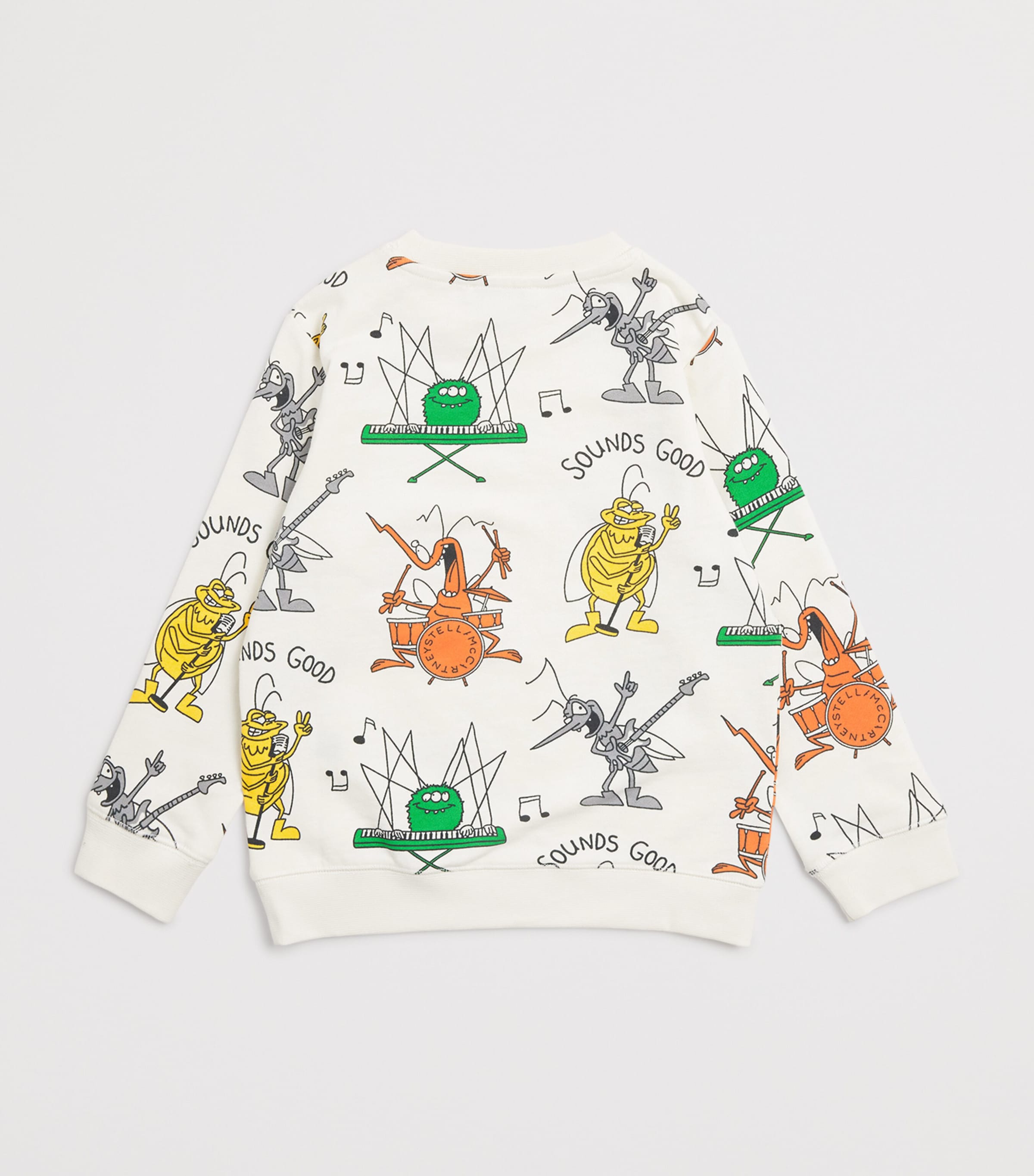 Bug Band Print Sweatshirt (2-14 Years) 137MCCREMA/MULTI Image 2