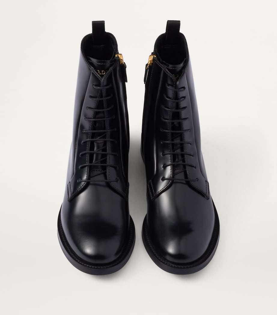 Brushed Leather Ankle Boots F0002 Image 3