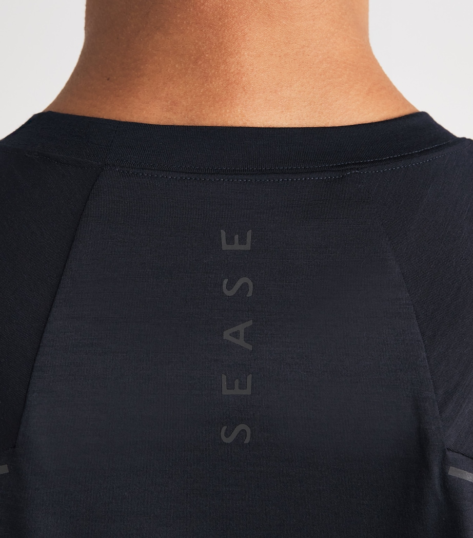 Sease Mens Merino Wool Base Layer Midnight Blue Image 3