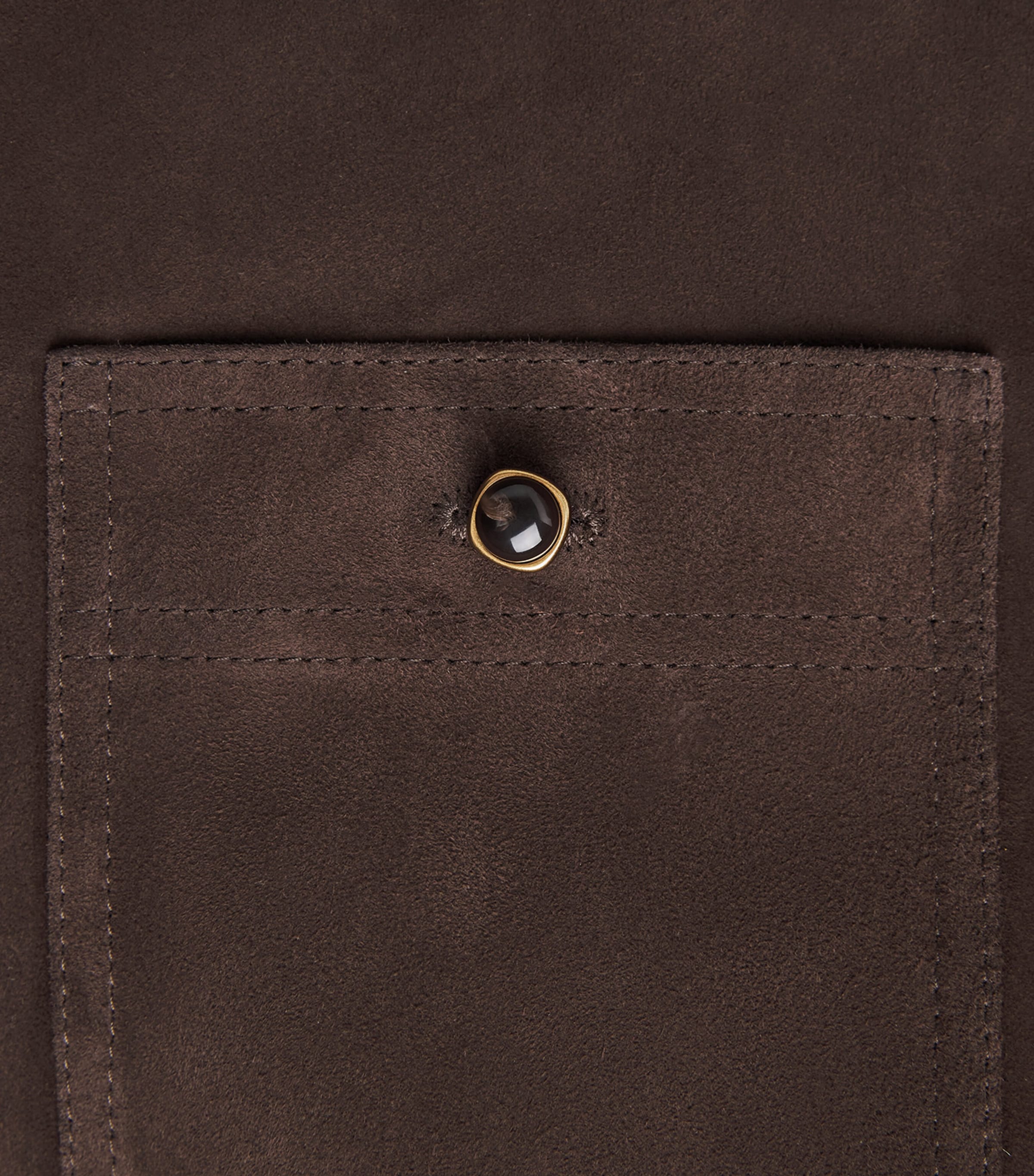 FRAME Womens Suede Safari Tent Mini Dress Dark Brown Image 7