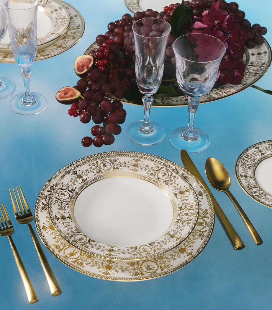 Bone China Bacchus Rim Soup Plate (23cm) PINK Image 6