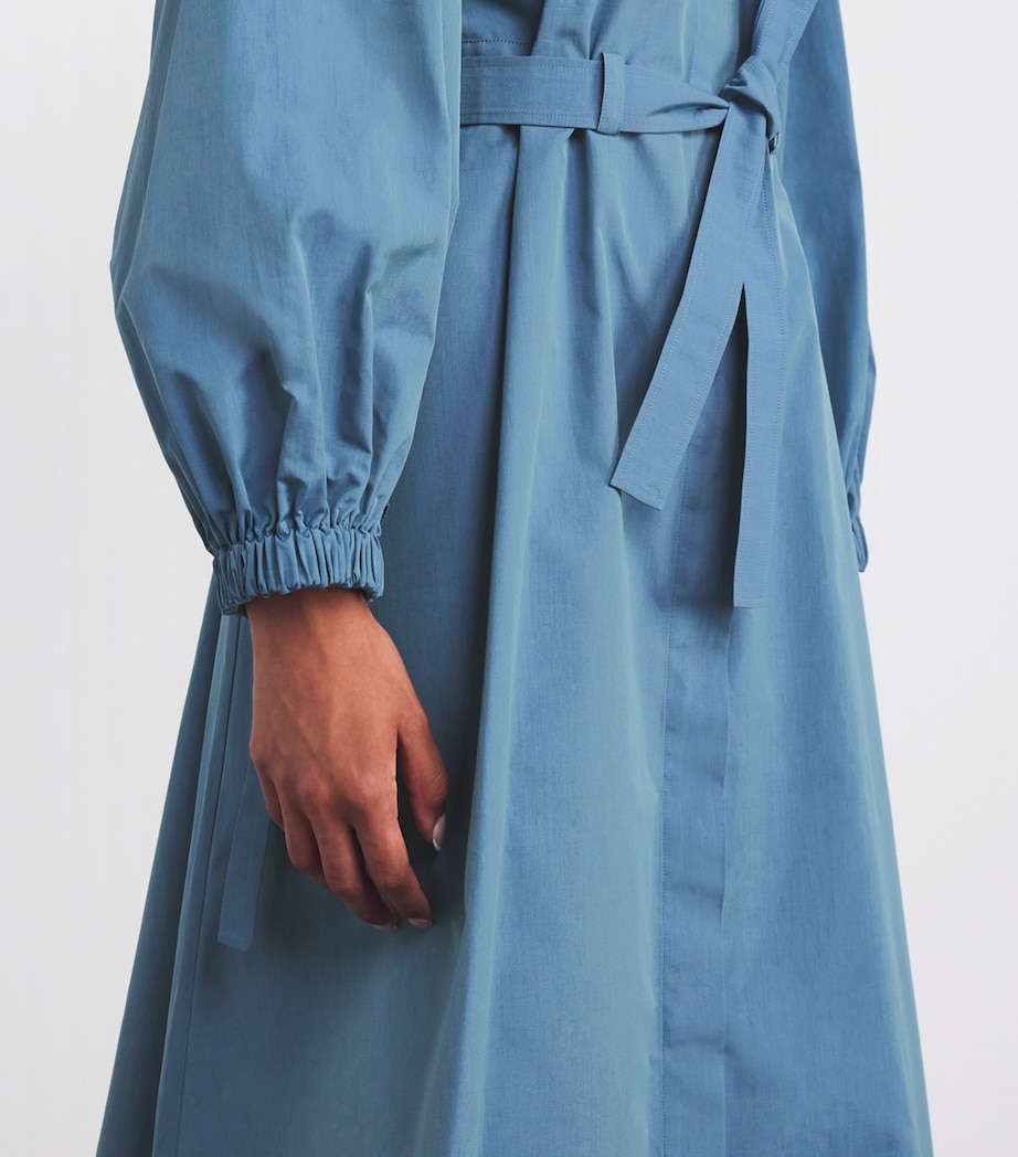 Cotton Taffeta Midi Dress BLUE JEANS Image 4