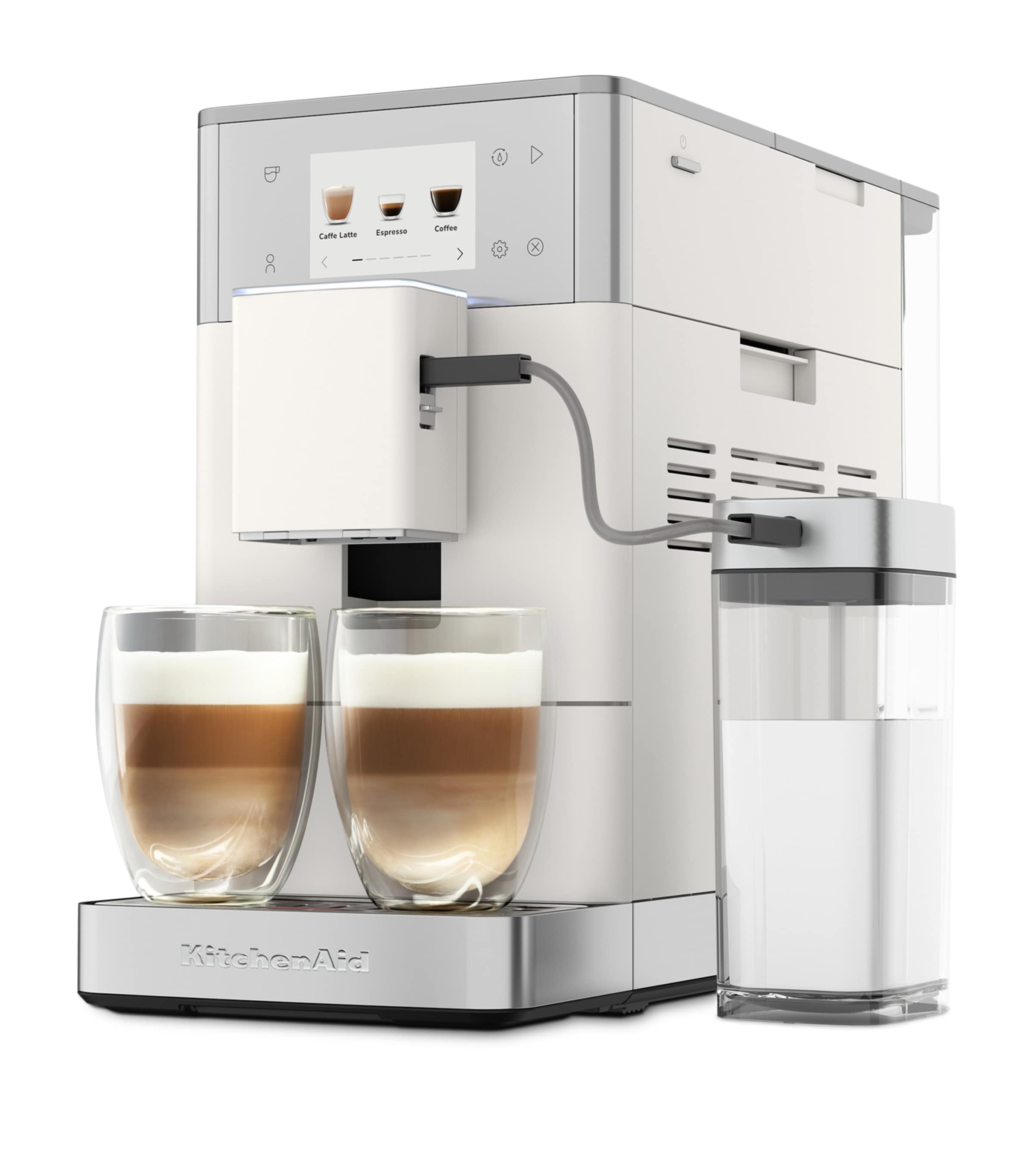 KitchenAid Fully Automatic Espresso Machine Porcelain White Image 3