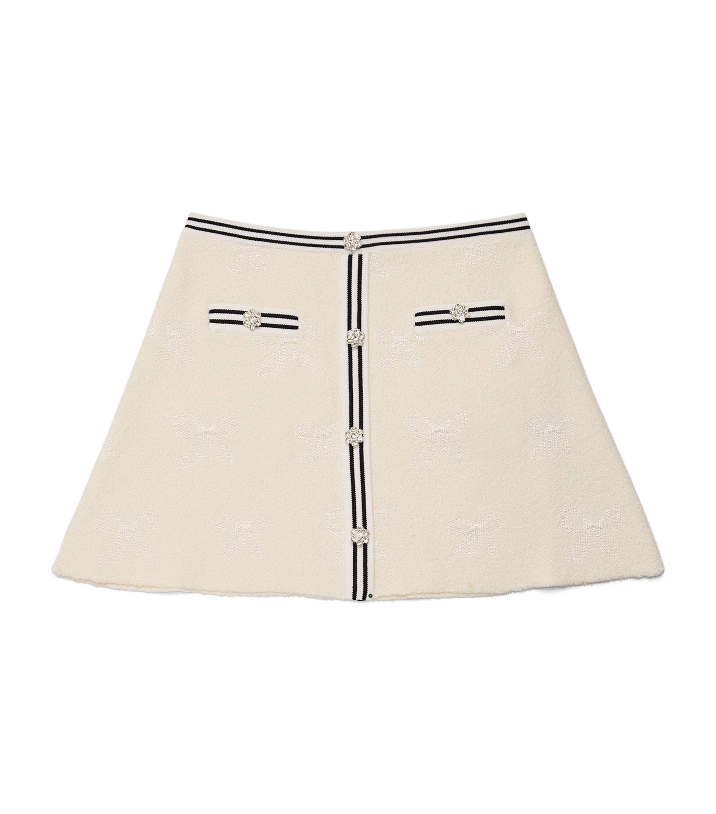 Self-Portrait Kids Bow-Jacquard Mini Skirt (3-12 Years