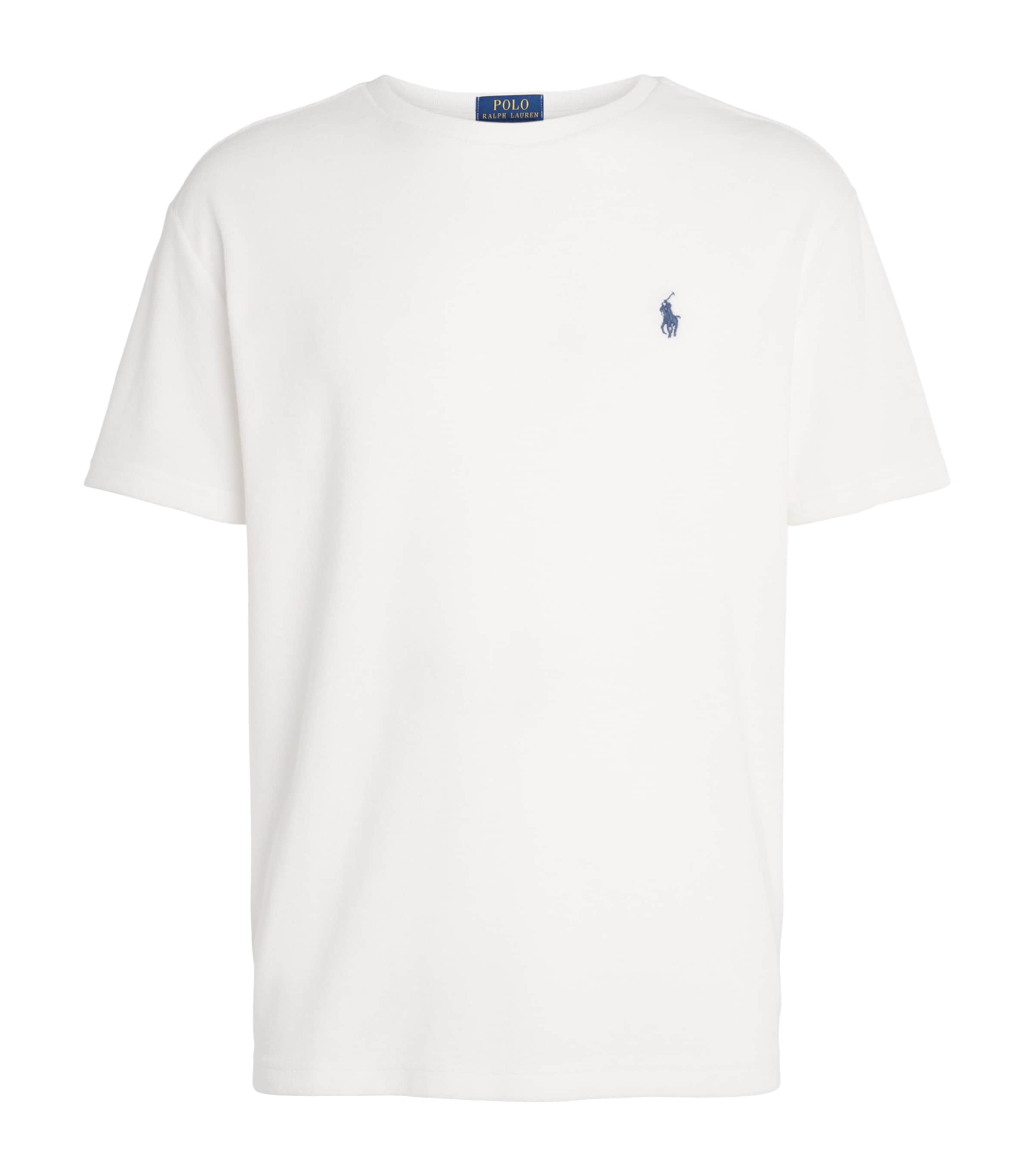 Polo Ralph Lauren Mens Cotton-Blend Terry Cloth T-Shirt White Image 1