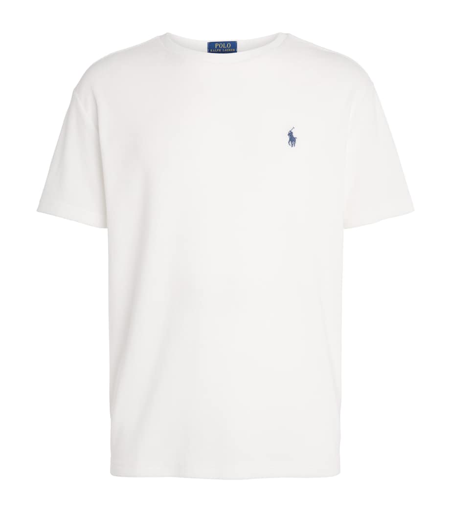 Polo Ralph Lauren Mens Cotton-Blend Terry Cloth T-Shirt White Image 1
