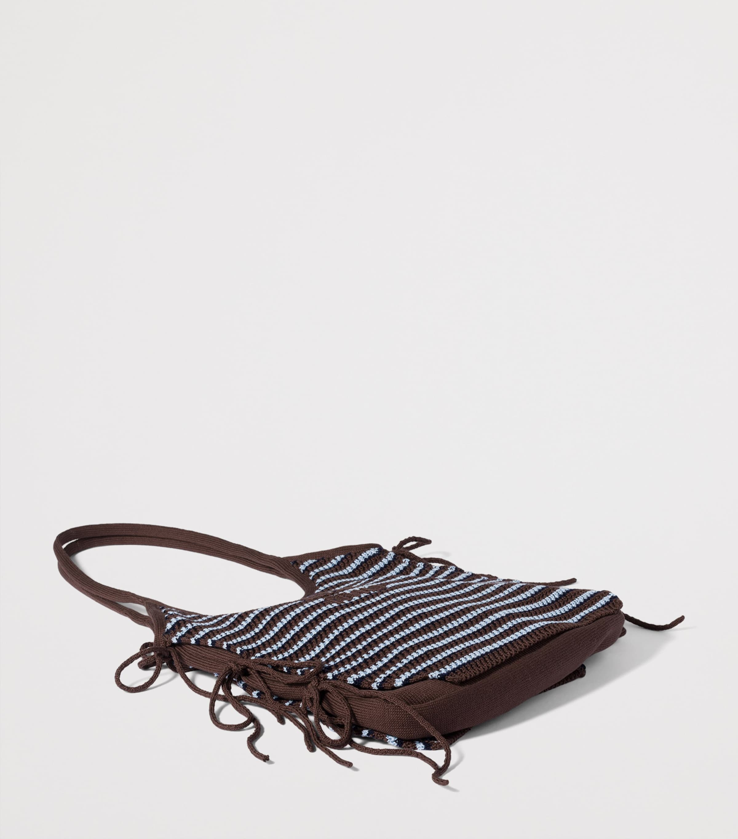 Miu Miu Crochet Ivy Tote Bag Brown Image 2