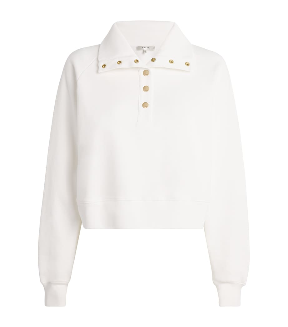 Cotton The Coach Sweatshirt CREAM Image 1