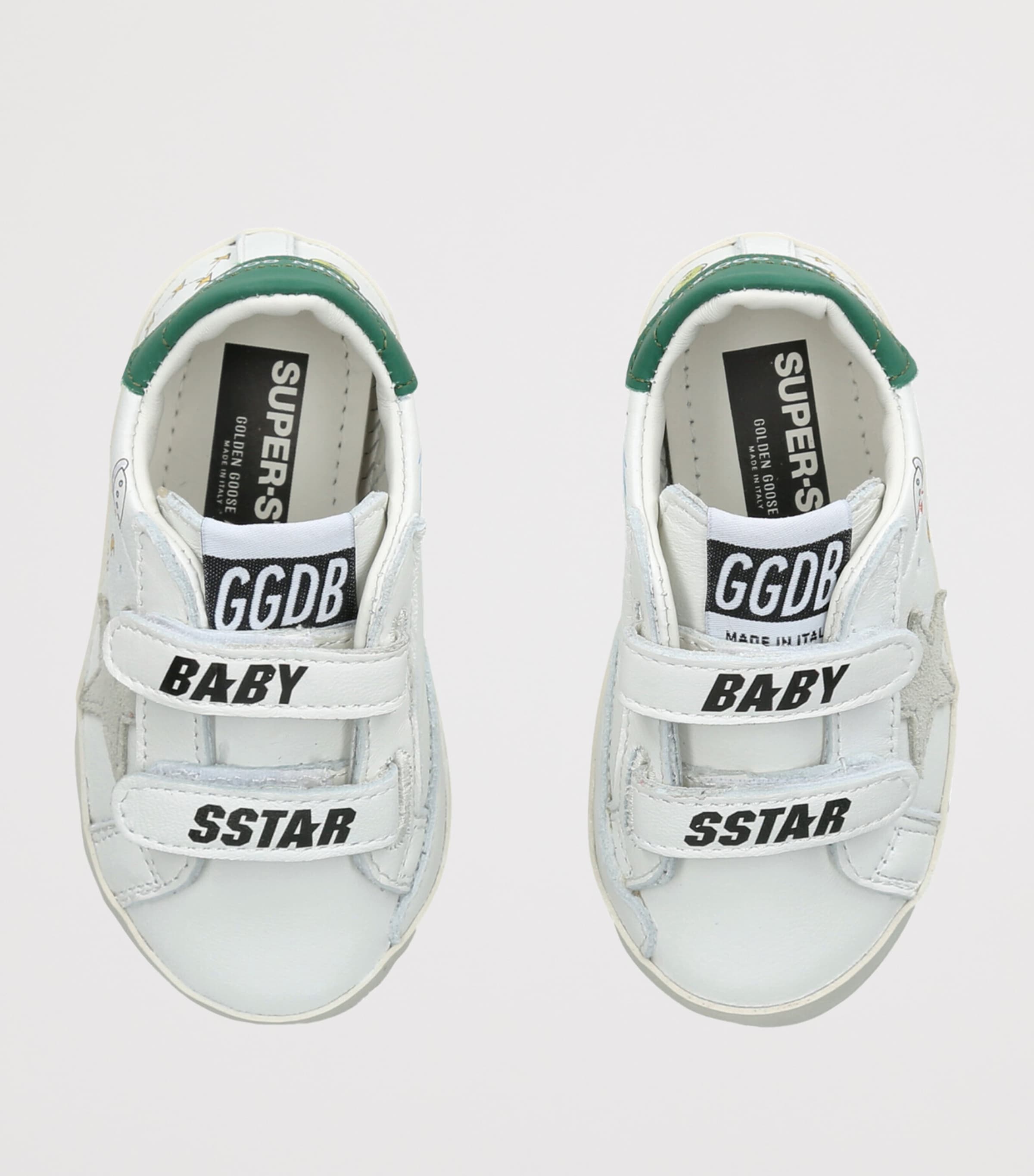 Golden Goose Leather Baby School Astronaut Sneakers White/comb Image 3