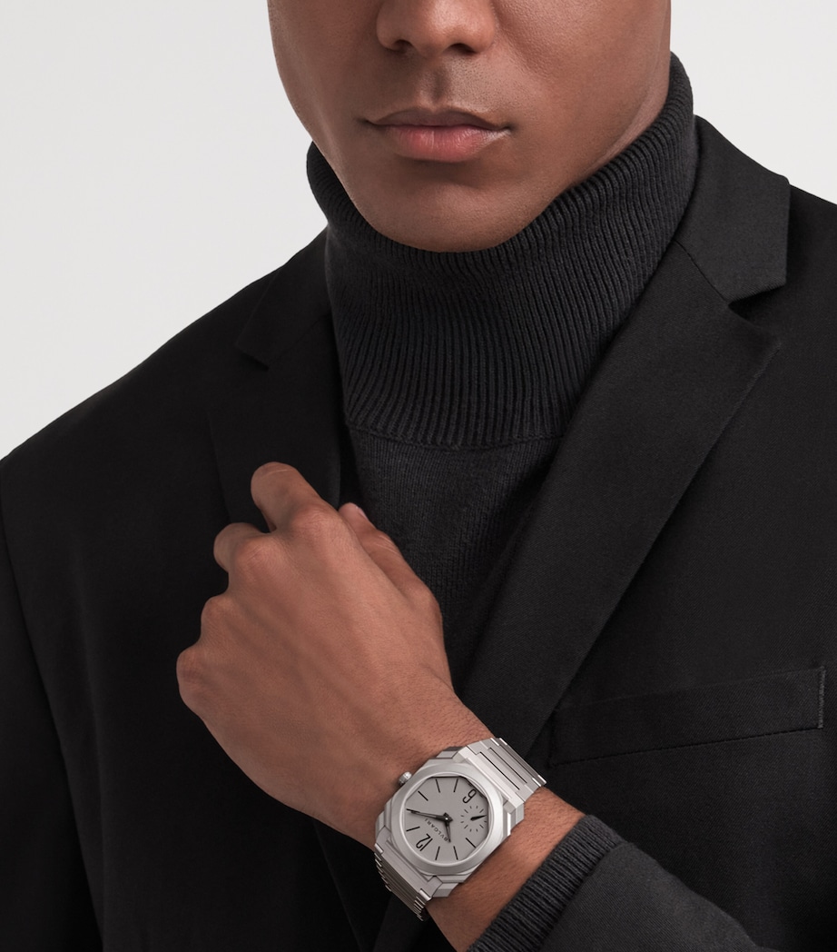 Bvlgari Titanium Octo Finissimo Automatic Watch 37mm Grey Image 6