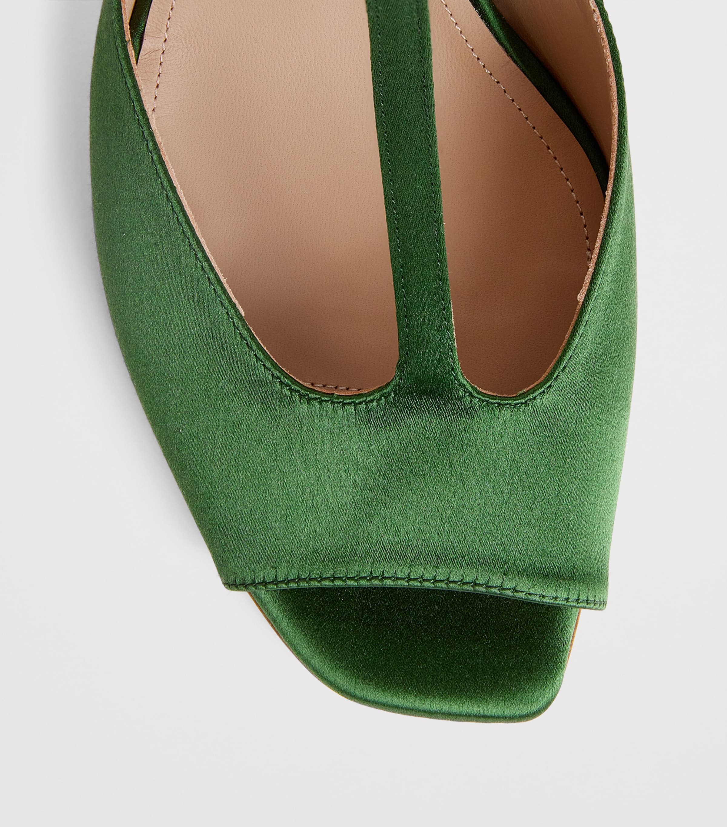 Satin Nomi Sandals 90 HARRODS GREEN Image 5