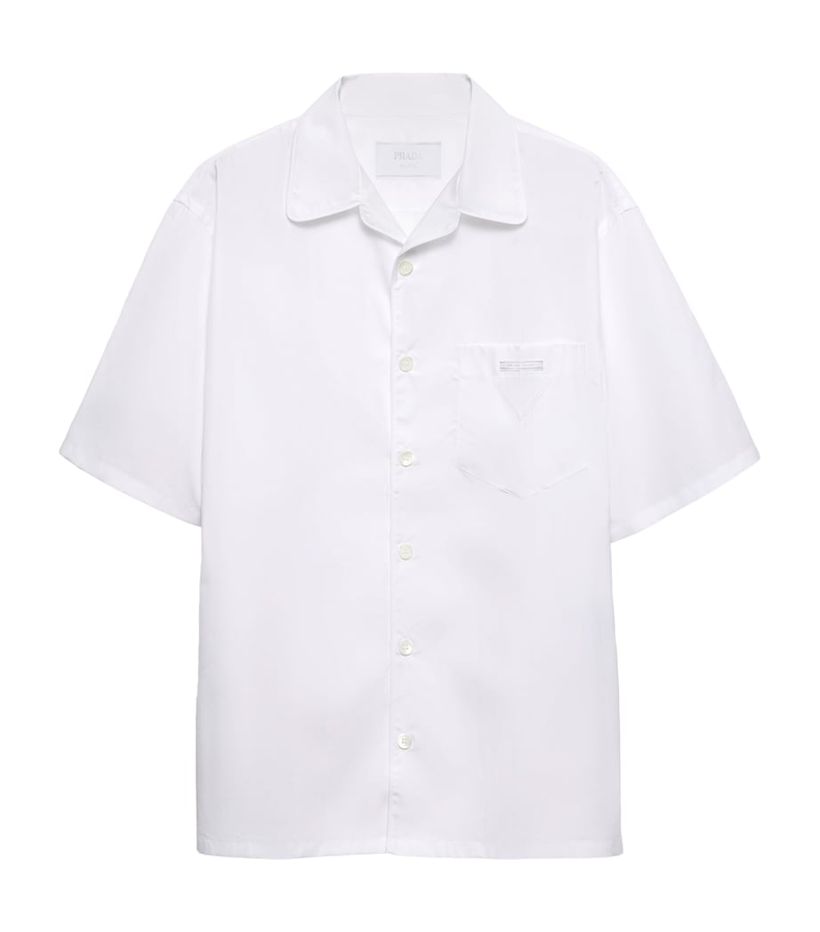 Prada Mens Cotton Oversized Bowling Shirt Image 1