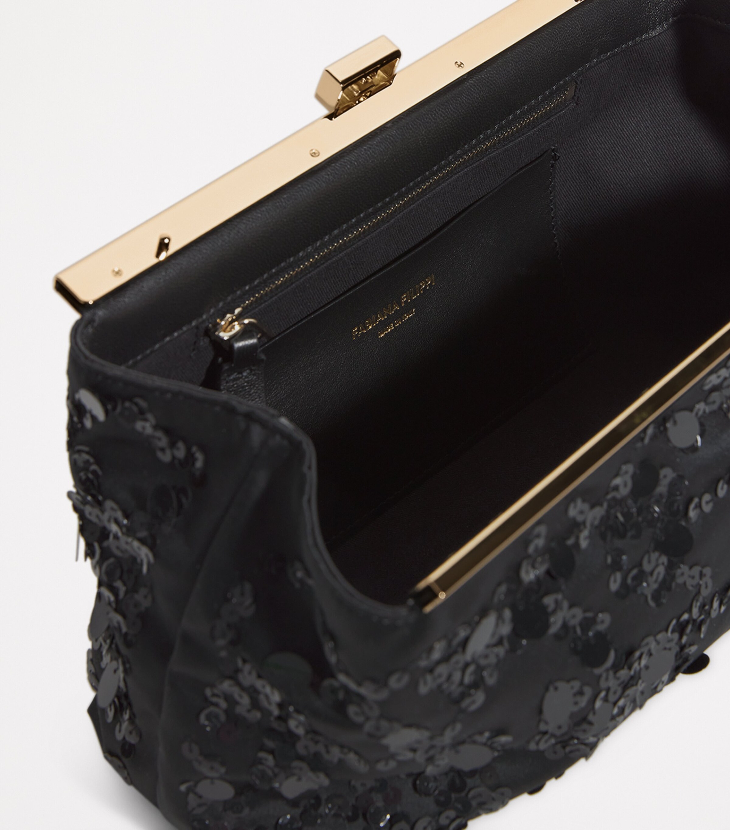 Fabiana Filippi Womens Embellished Duchesse Clutch Bag Vru Image 4