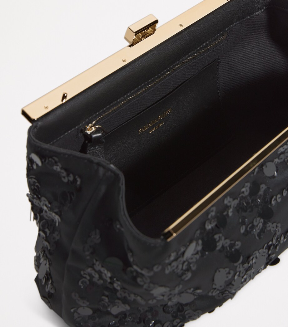 Fabiana Filippi Womens Embellished Duchesse Clutch Bag Vru Image 4
