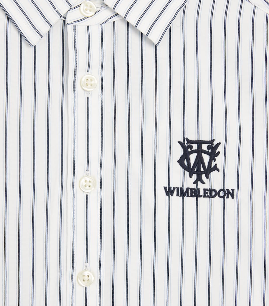 Ralph Lauren Kids x Wimbledon Shirt and Shorts Set (7-16 Years) Wht/blu Image 4