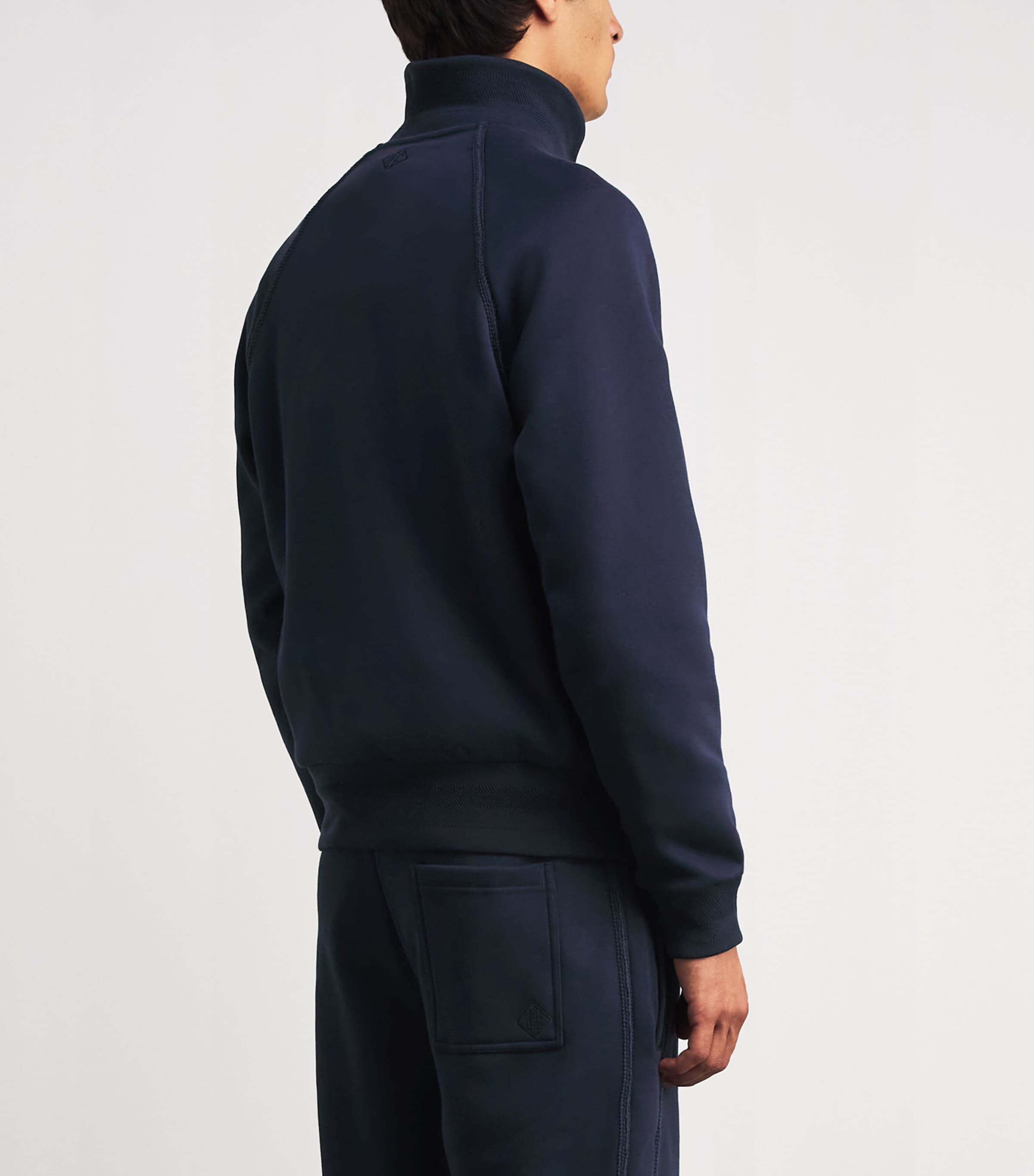 CHÉ Mens Varez Quarter-Zip Sweatshirt Navy Image 5