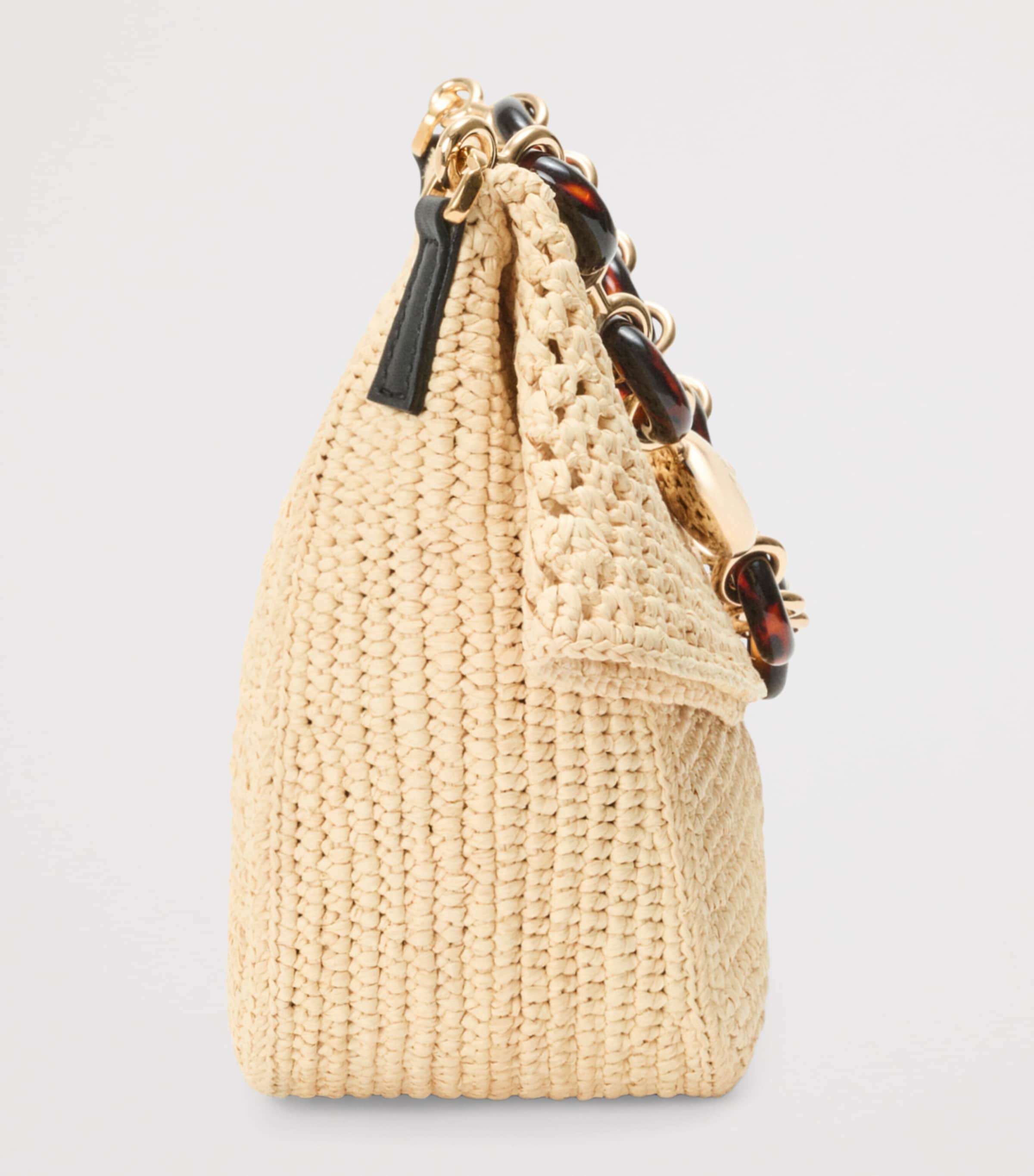 LOEWE x Paula's Ibiza Medium Raffia Ola Bag Shoulder Bag Natural Image 5