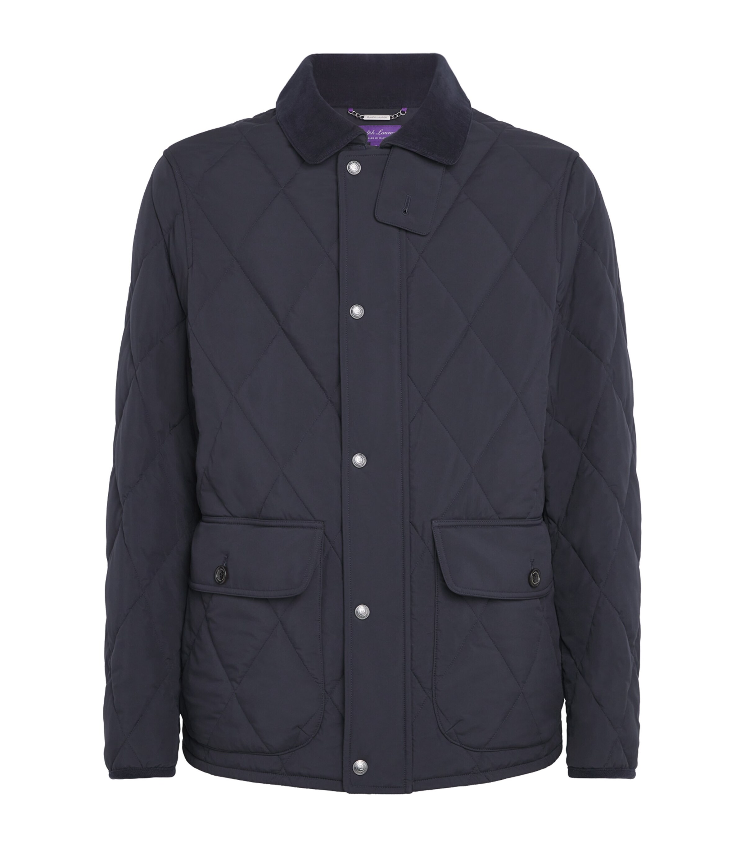 Ralph Lauren Purple Label Mens Down Quilted Field Jacket Navy Image 1
