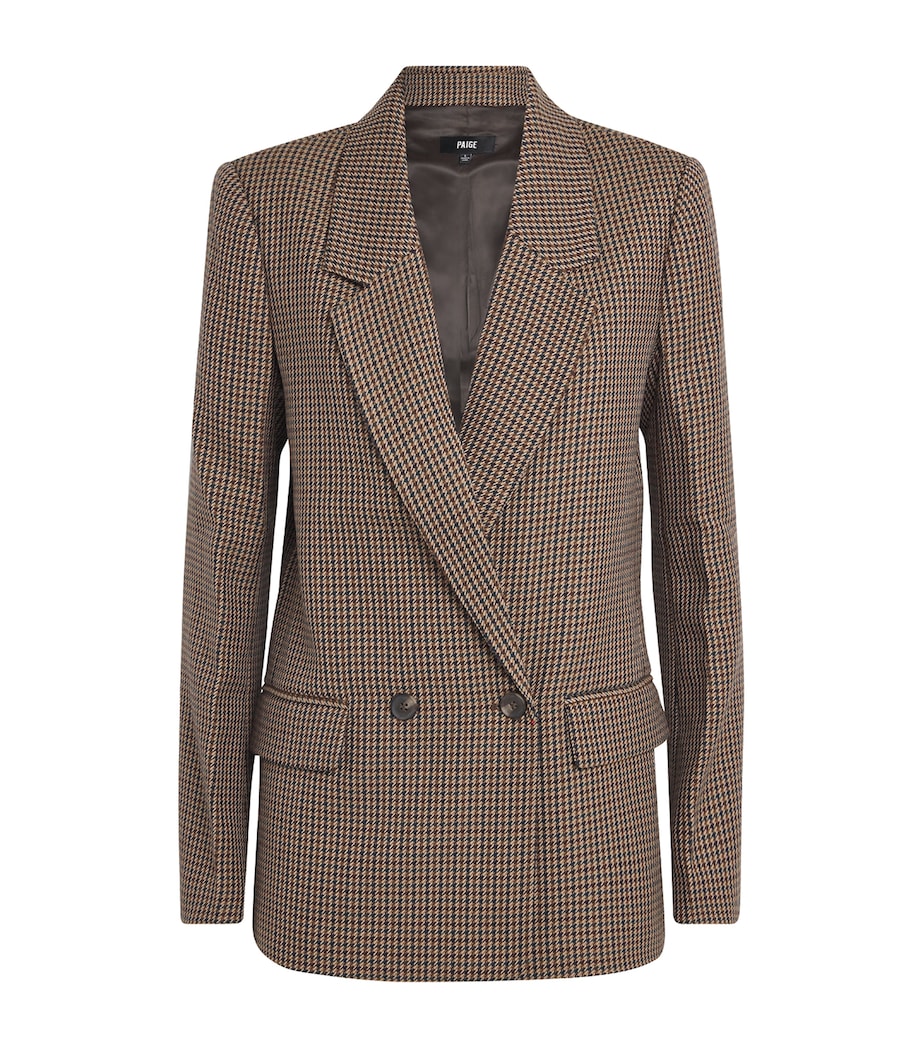 Wool-Blend Houndstooth Quentin Blazer BROWN MULTI Image 1