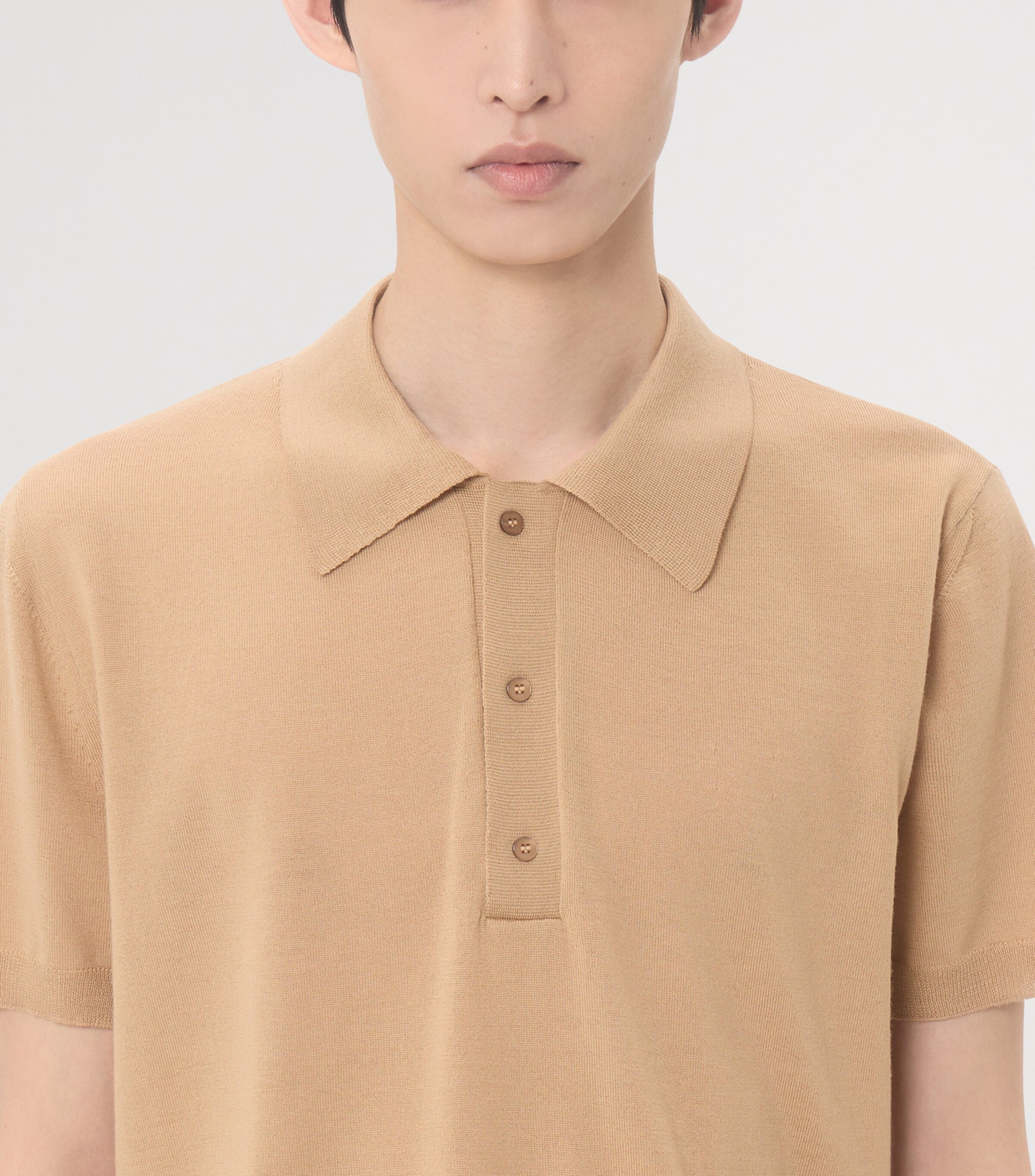 Valentino Garavani Mens Wool VLogo Polo Shirt Image 7