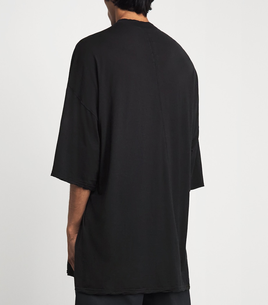 Rick Owens Mens Cotton Tommy T-Shirt Black Image 5