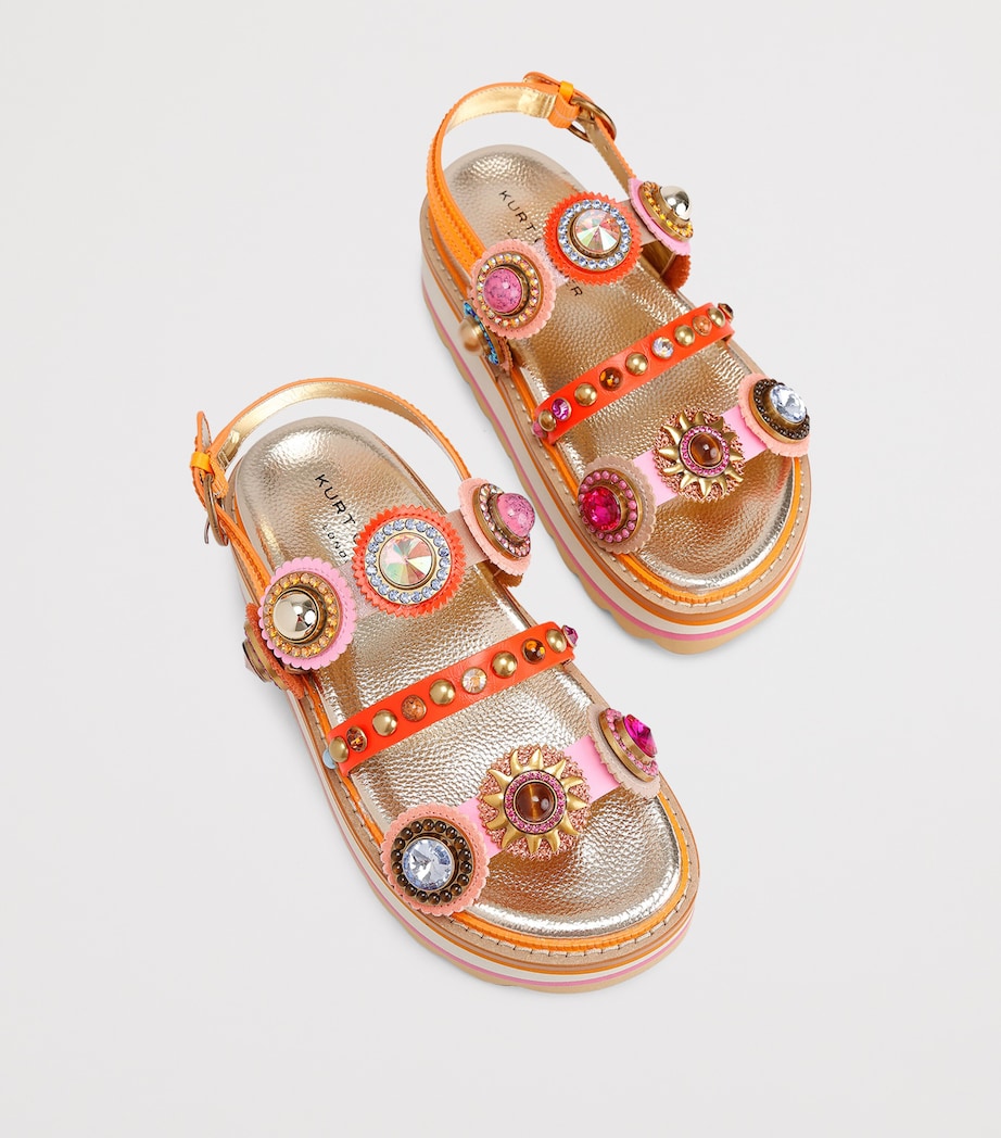 Kurt Geiger London Embellished Octavia Flatform Sandals Other Image 3