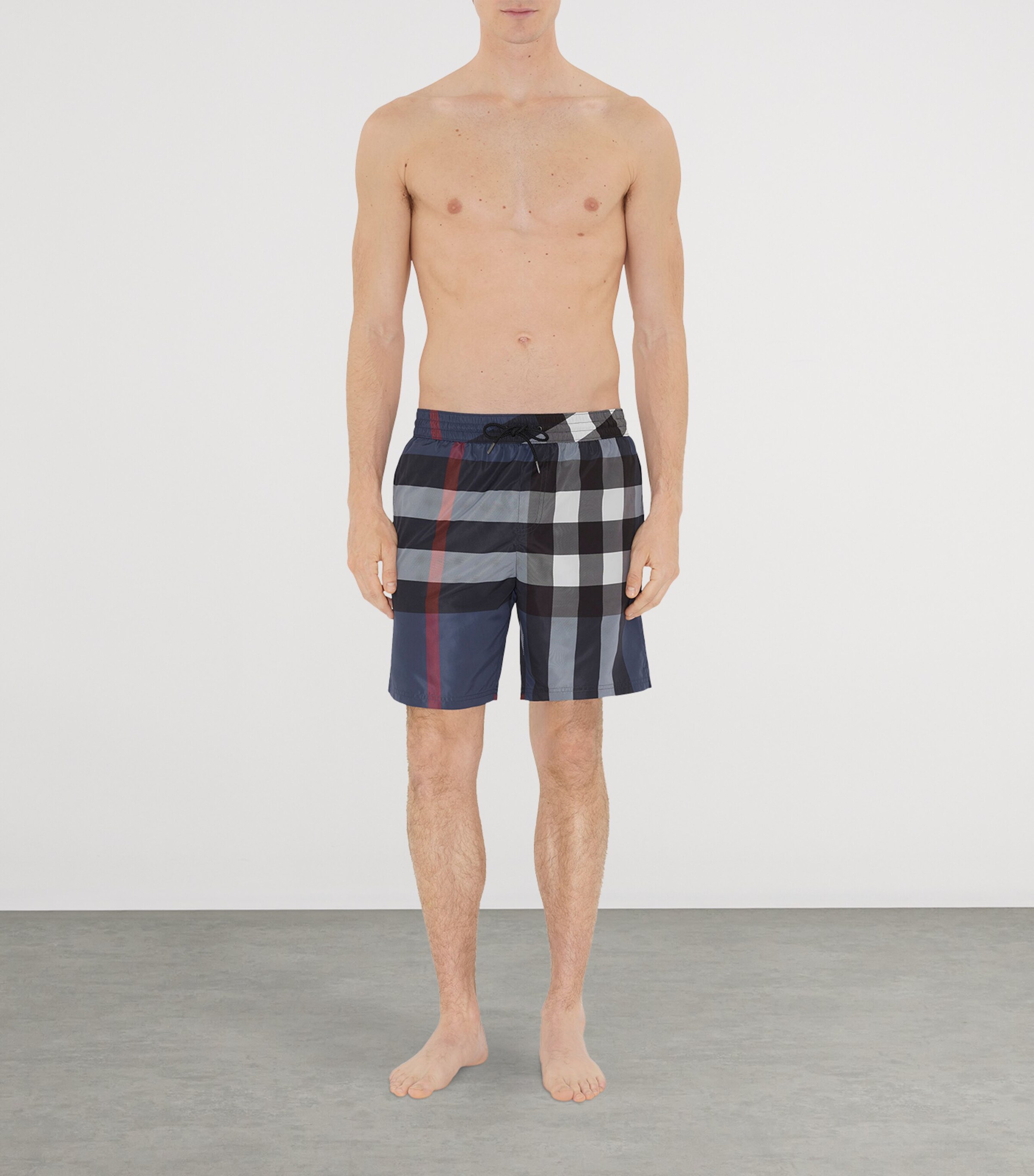 Check Swim Shorts CARBON BLUE IP CHECK Image 2