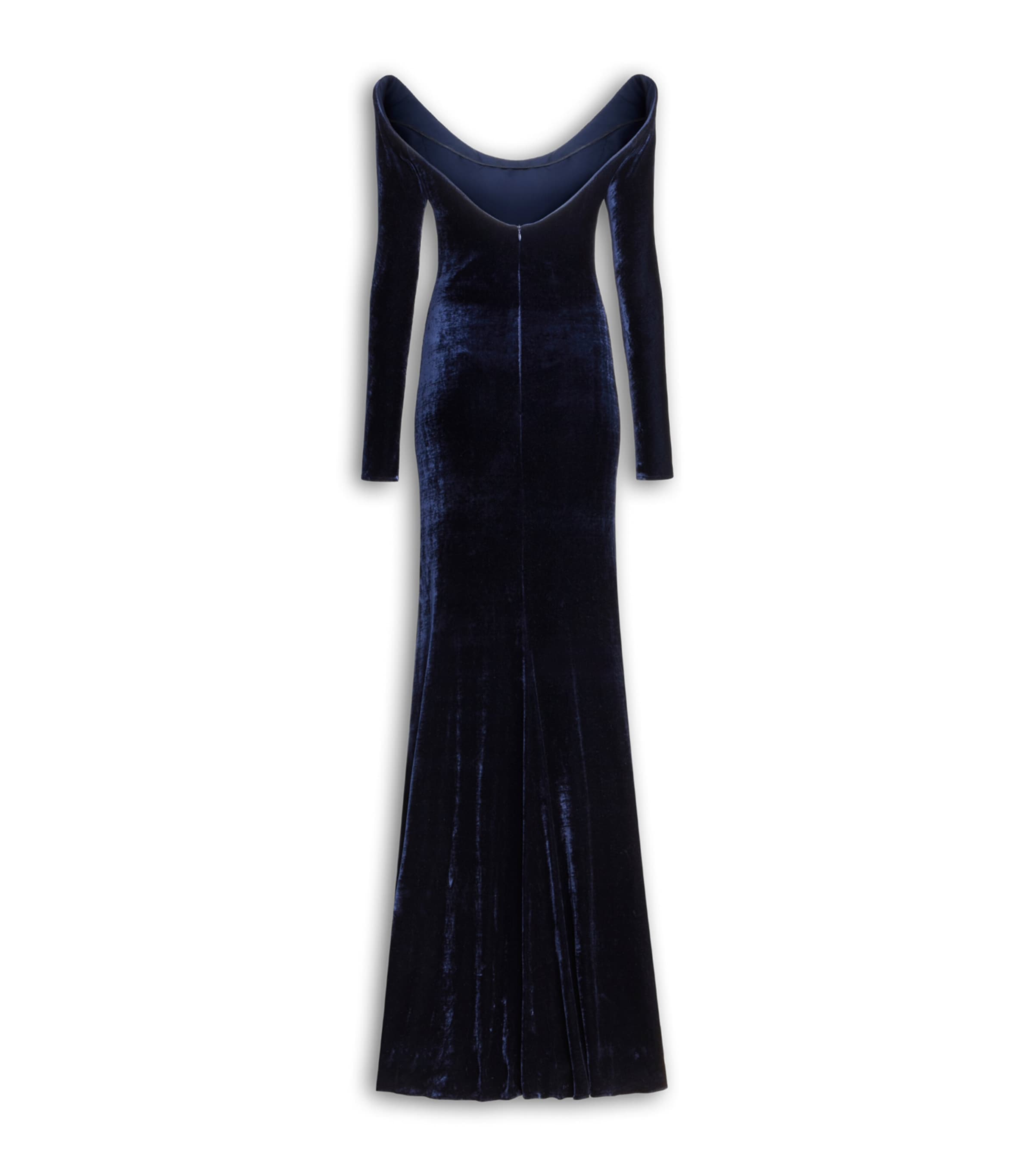 Alaïa Womens Curved Maxi Dress Minuit Image 2