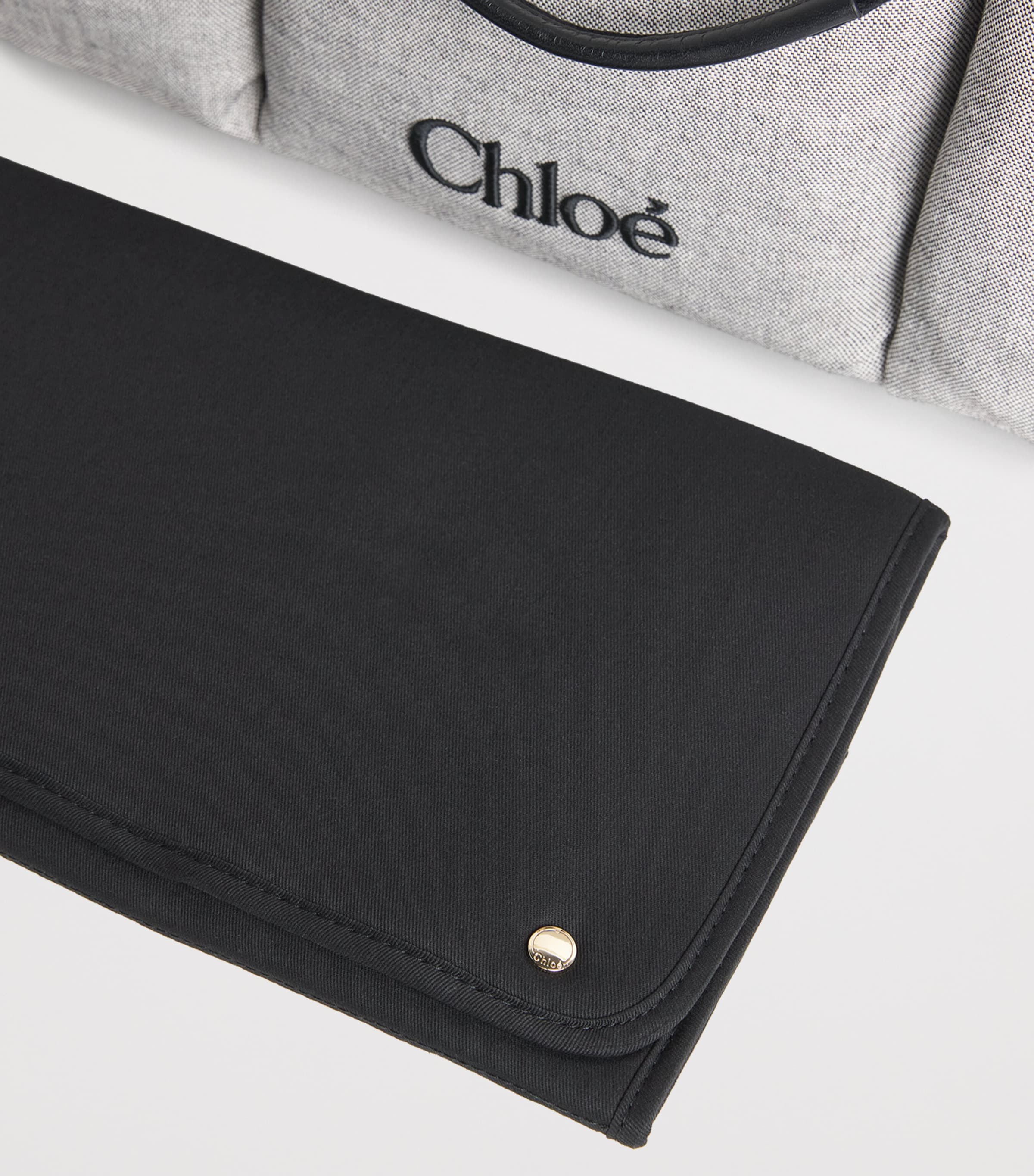 Chloé Kids Canvas Changing Bag Heather Grey Image 4