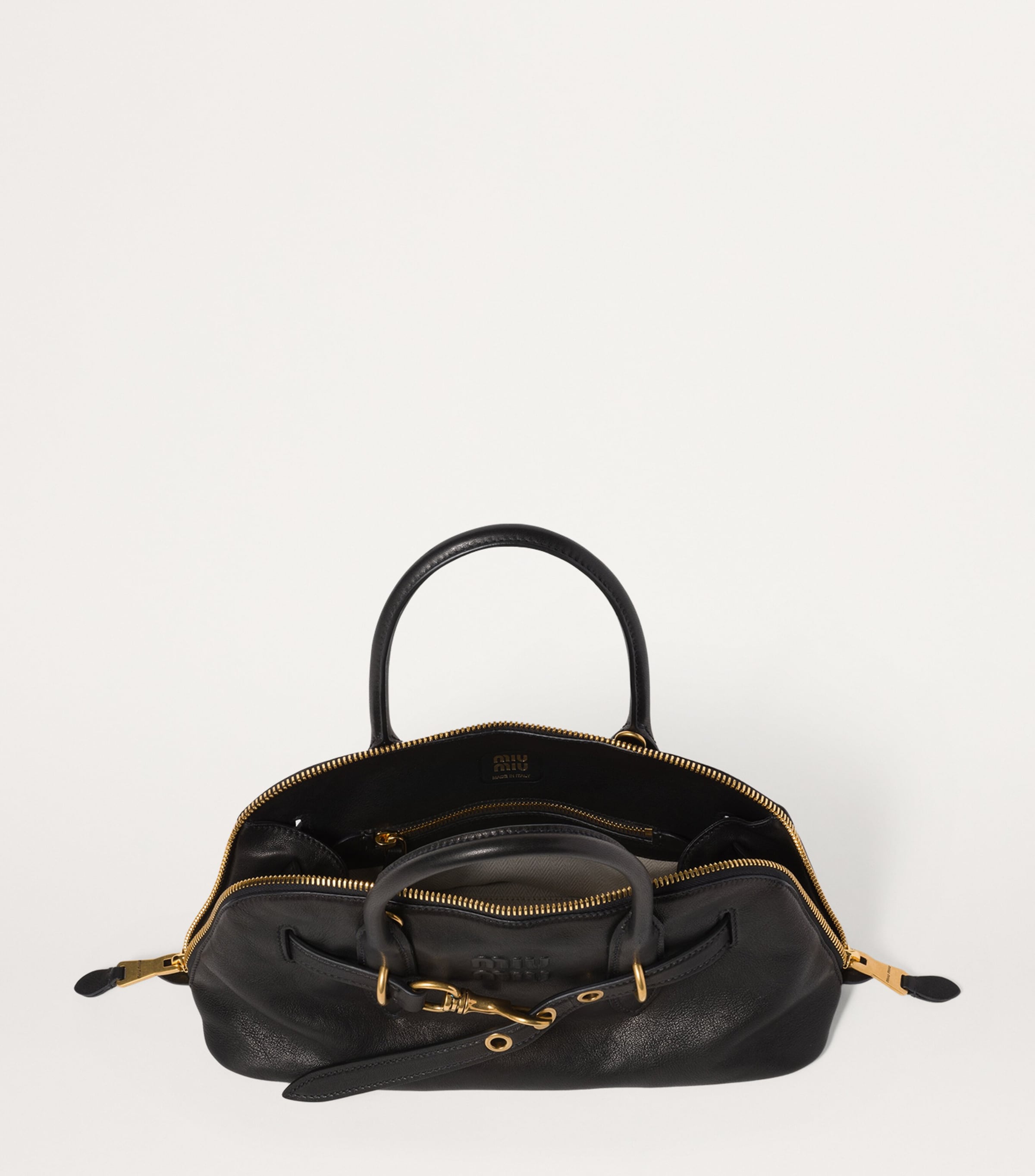 Miu Miu Black Aventure Top-Handle Bag | Harrods UK