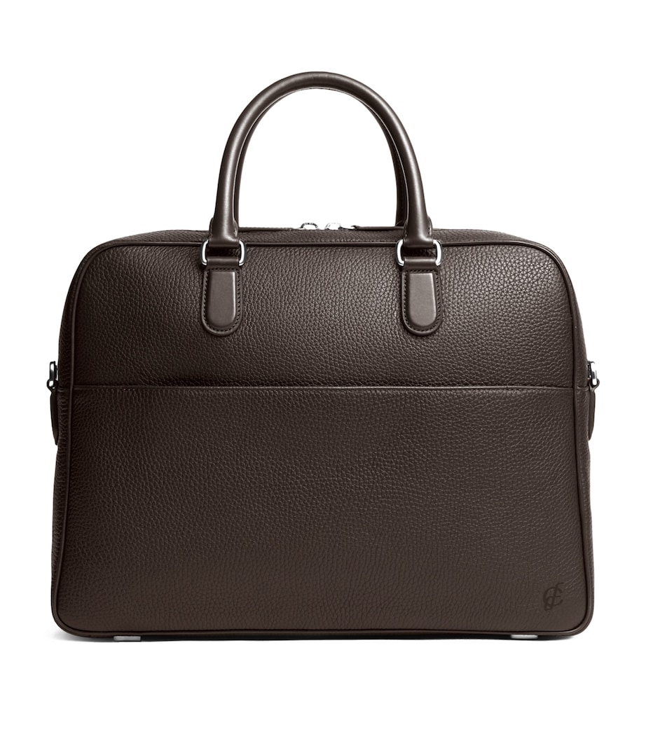 Carl Friedrik Leather Dunloe Briefcase Chocolate Image 1