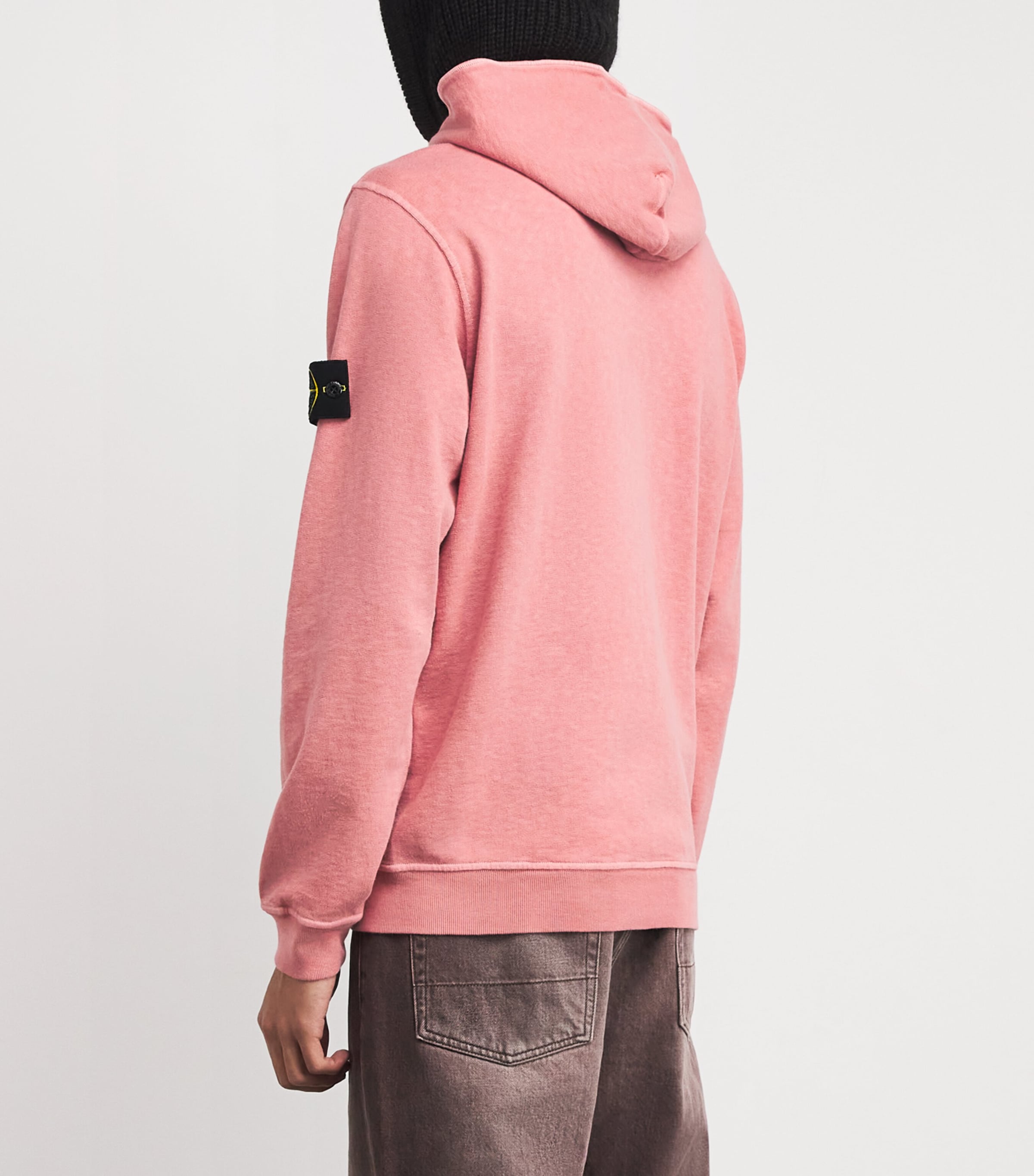 Cotton Logo Zip-Up Hoodie V018G Image 4