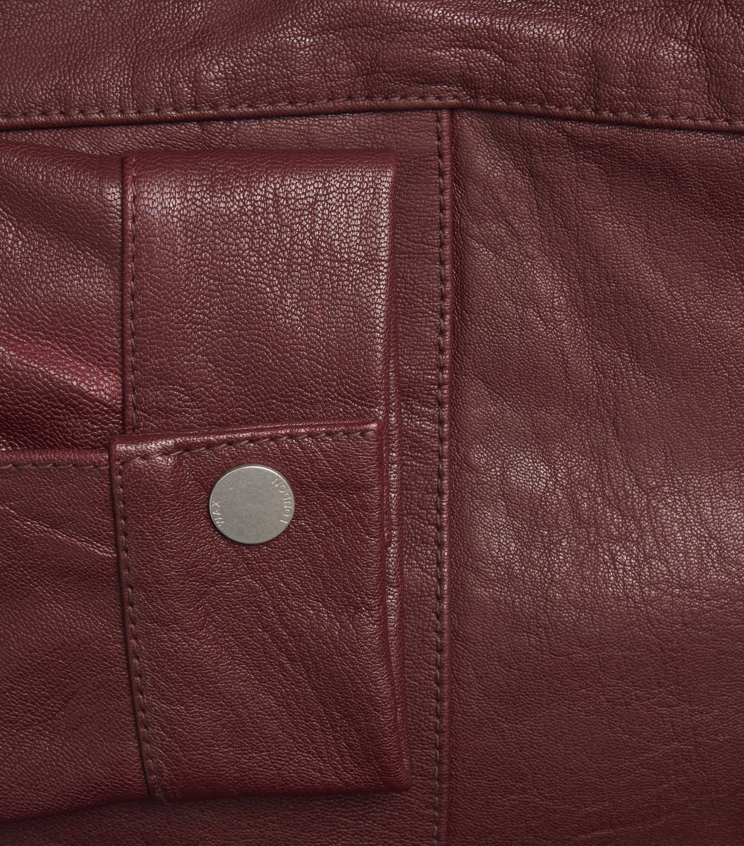 Kendal Leather Jacket CHERRY Image 5