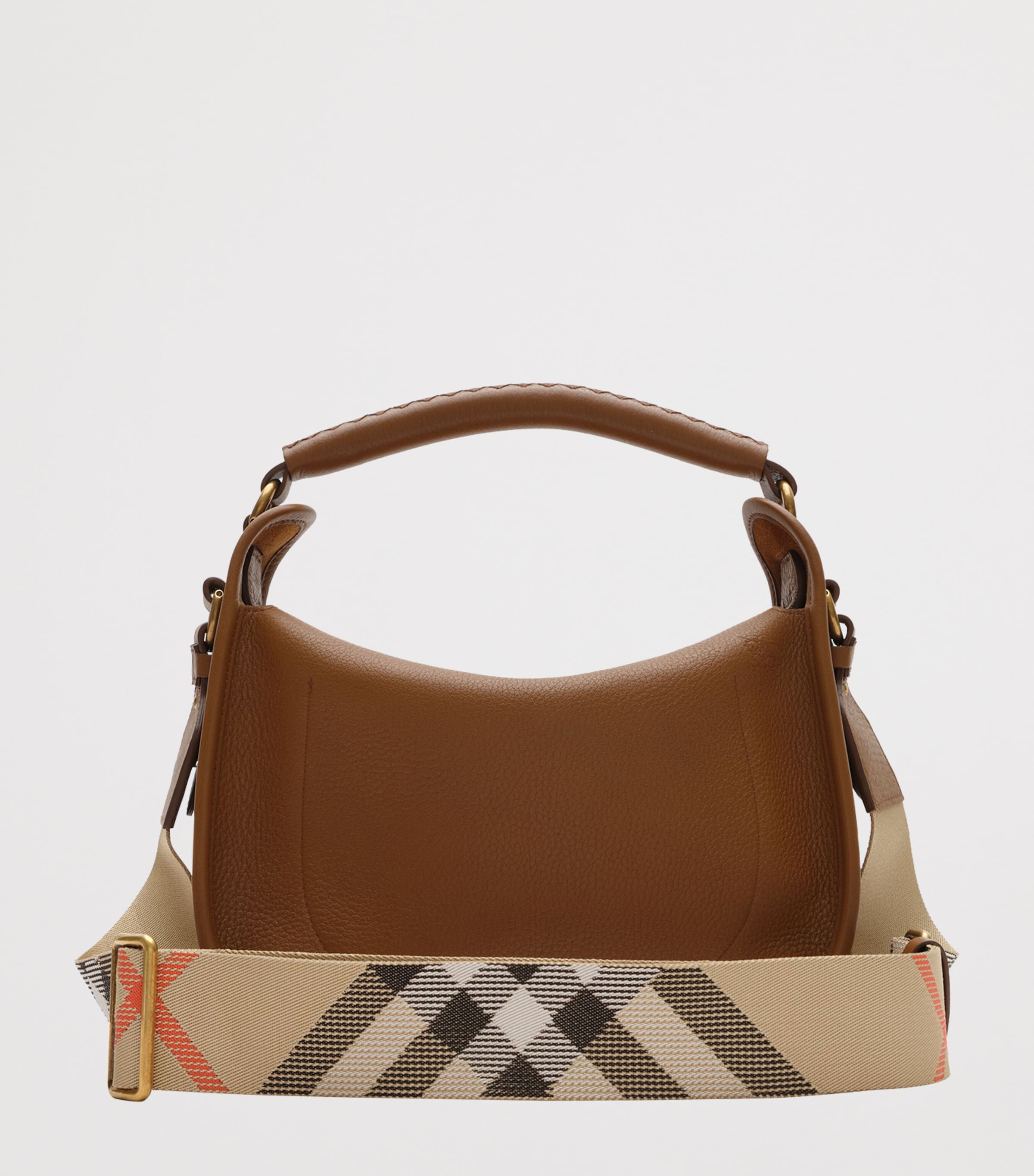 Burberry Small Calfskin B Clip Messenger Bag Hazel Image 2