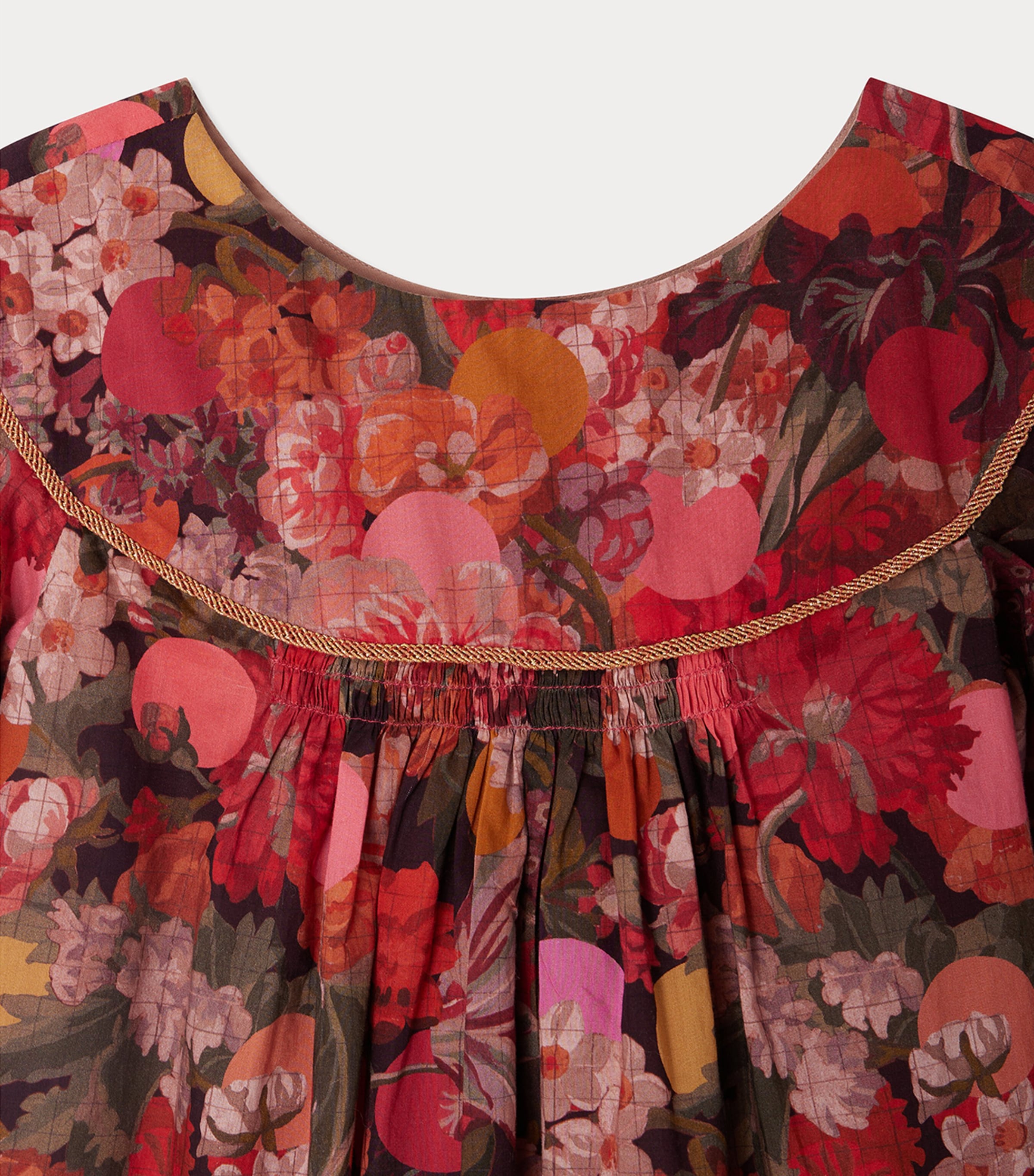 Cotton Josianne Dress (4-8 Years) FL FRAMBOISE Image 3