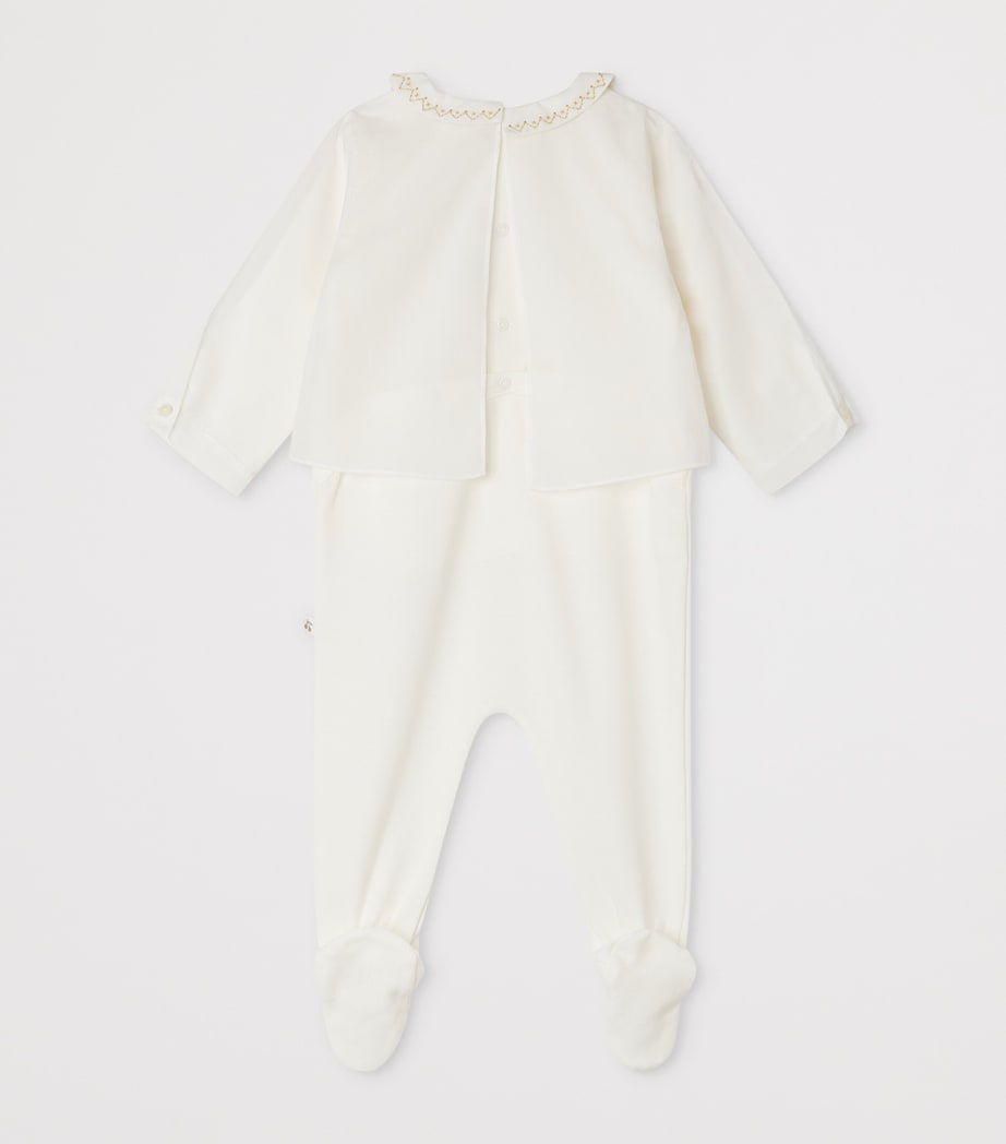 Cotton Sage Sleepsuit (1-18 Months) BLANC NATUREL Image 2