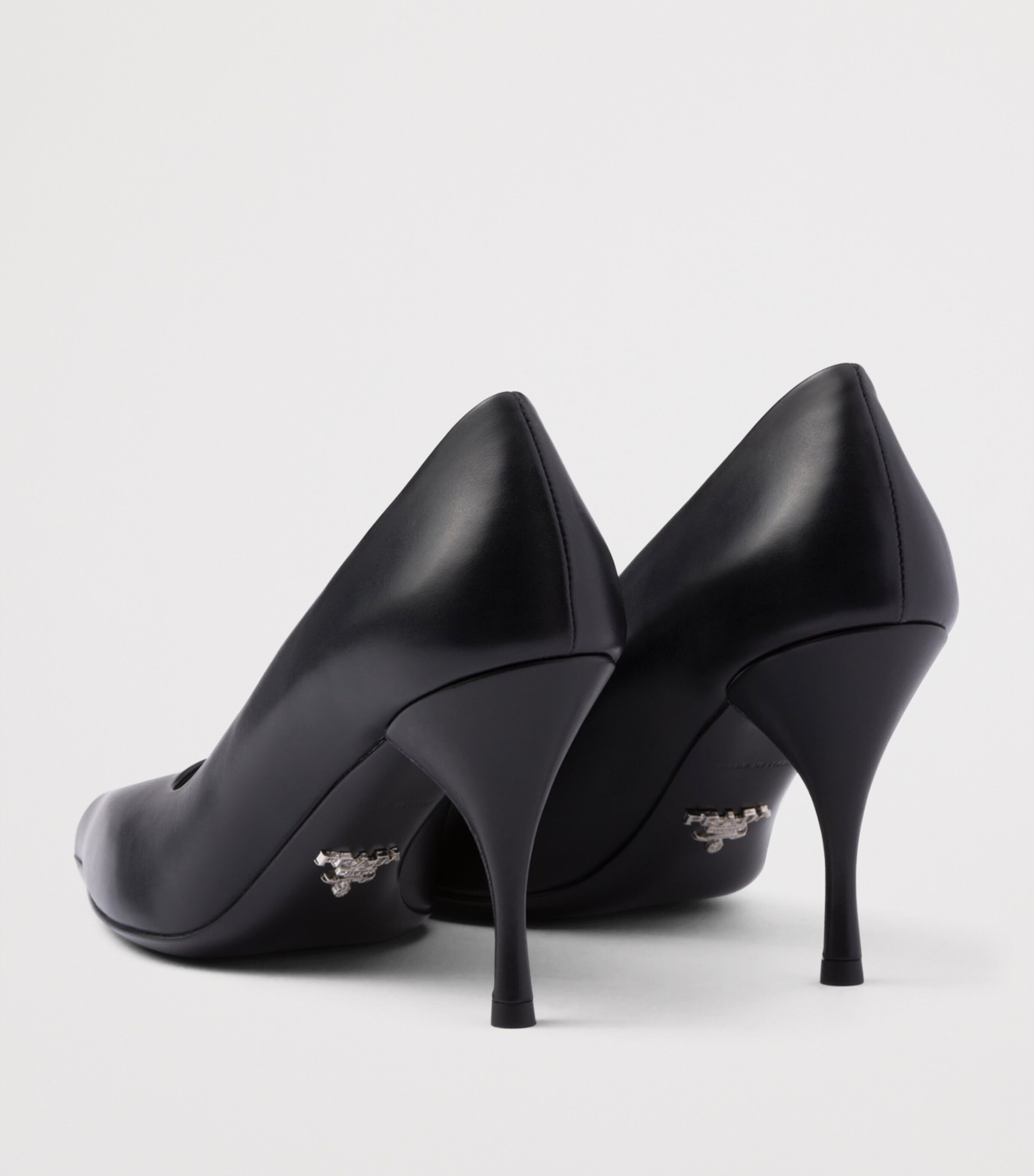Prada Leather Pumps 85 Black Image 5