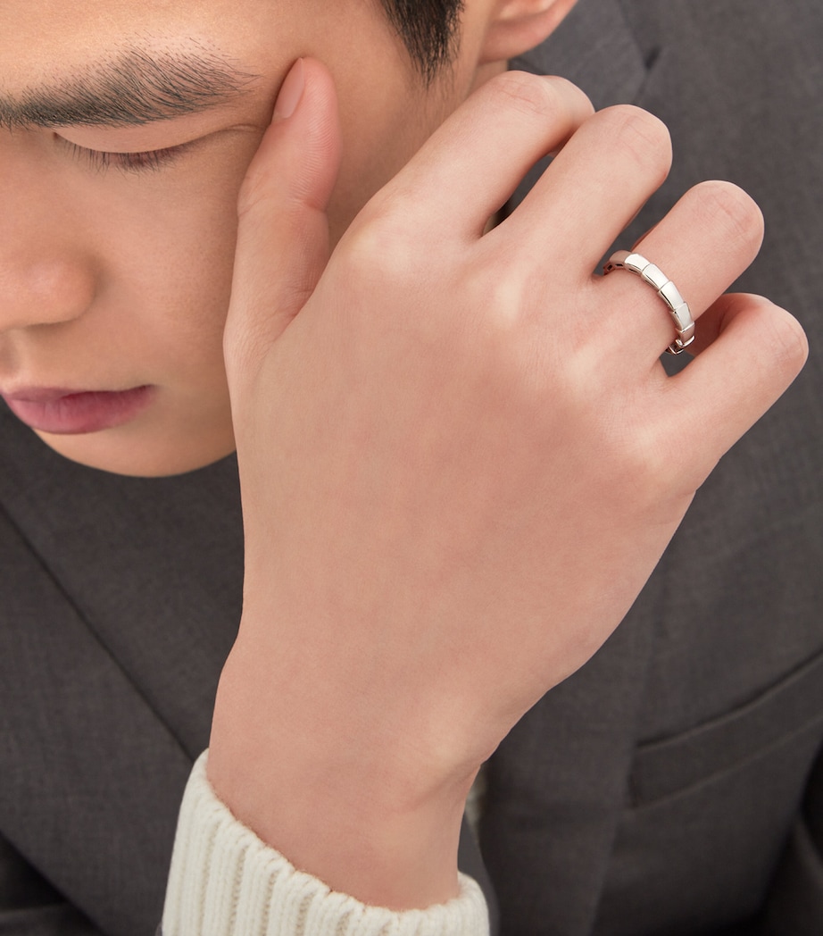 White Gold Serpenti Viper Wedding Band WHITE GOLD Image 6