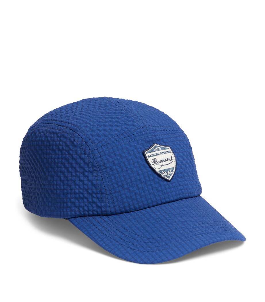Seersucker Baseball Cap BLEU INTENSE Image 1