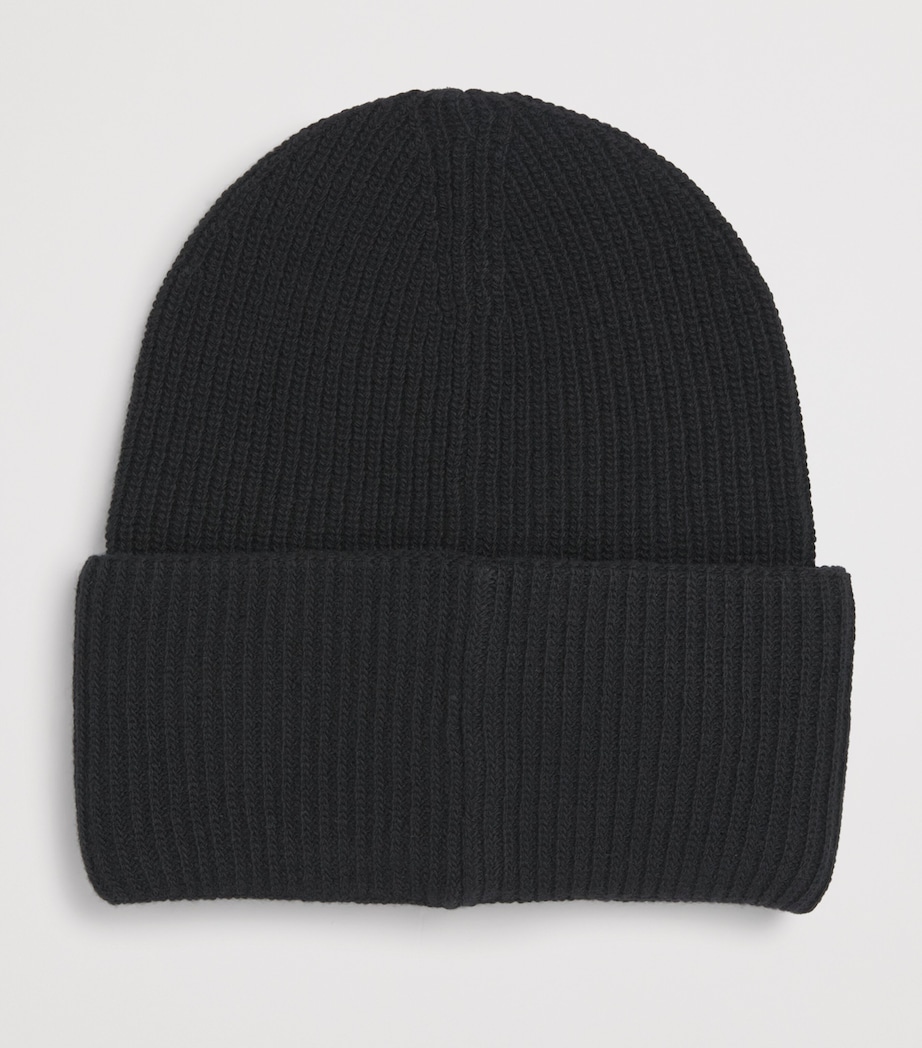 Virgin Wool Ribbed Beanie 999 Image 2