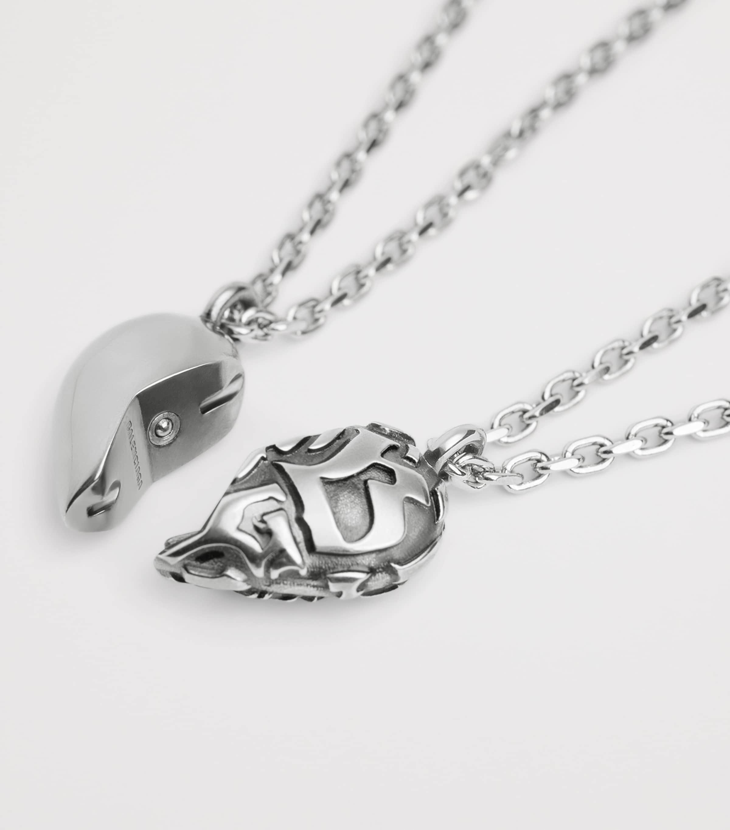 Balenciaga Engraved Midnight Friendship Necklace Image 4
