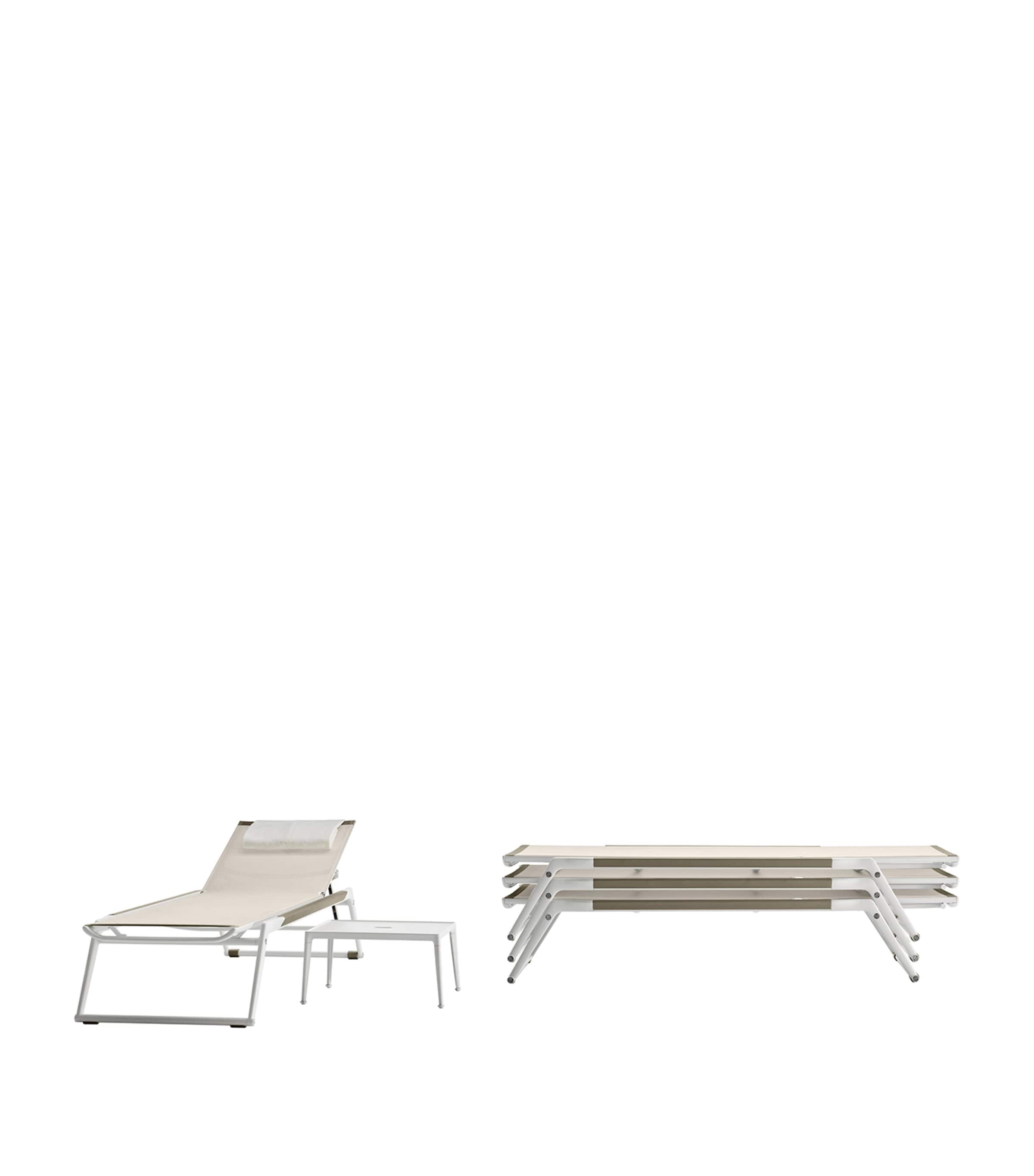 B&B Italia Mirto Cushioned Sunbed White Image 8