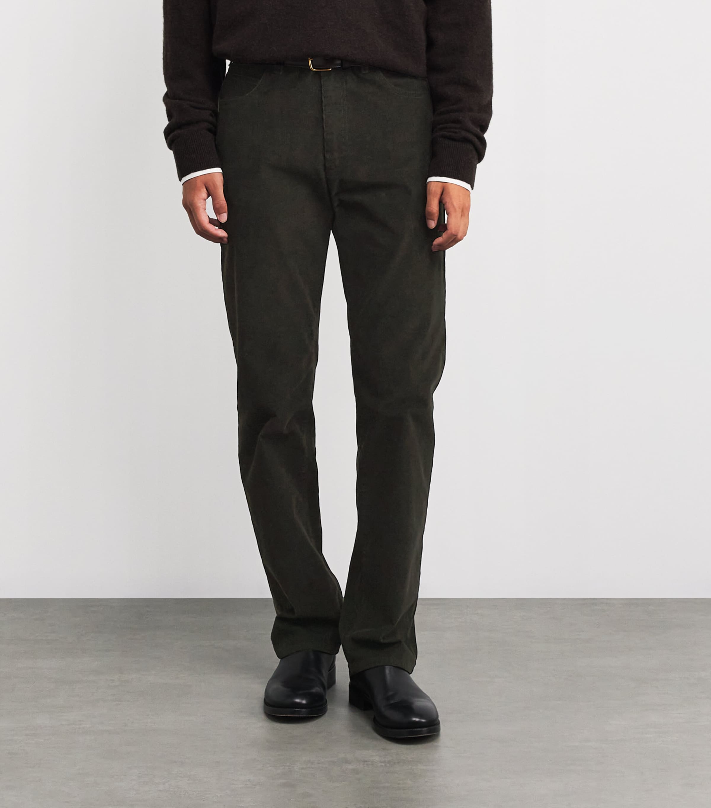 Fred Cotton Corduroy Trousers BROWN Image 3