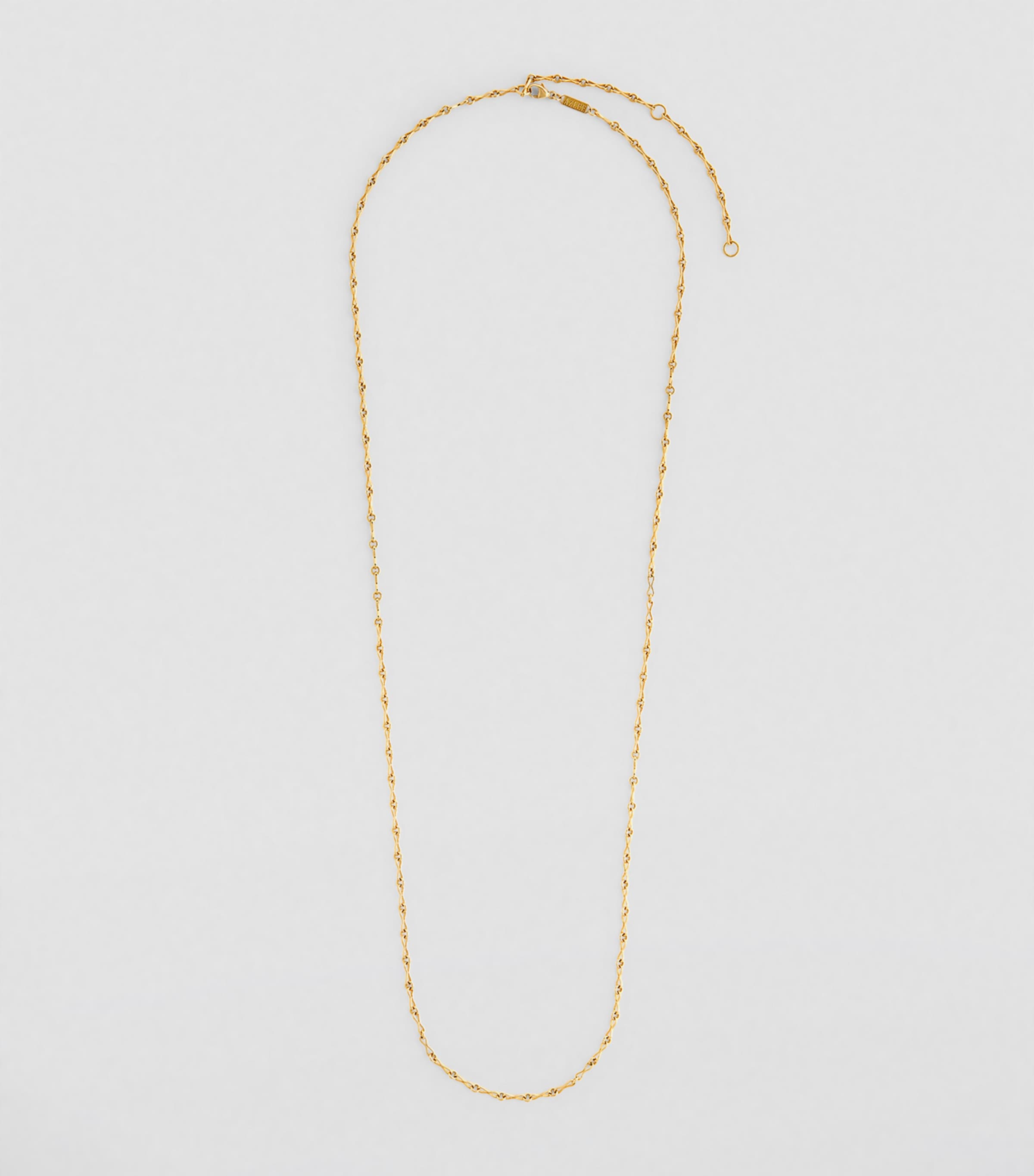Small Yellow Gold Circle Link Chain Necklace YELLOW GOLD Image 2