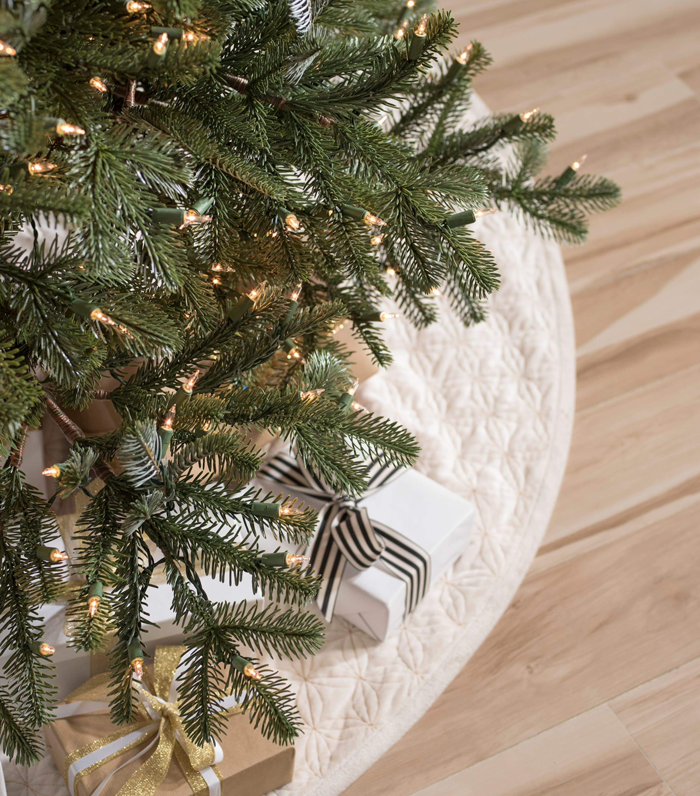 Nordmann Fir LED Flip Christmas Tree (8ft) GREEN Image 5