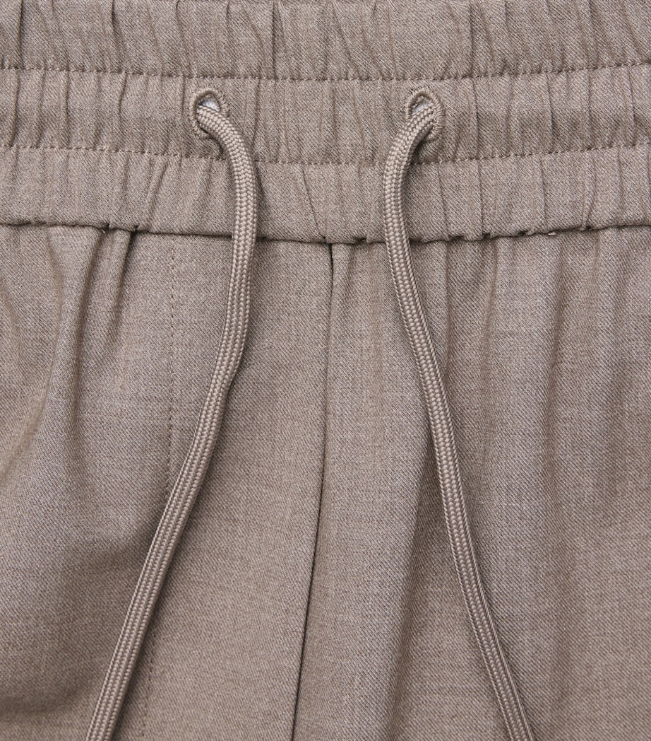 CAMILLA AND MARC Womens Cropped Vector Trousers Mocha Image 6