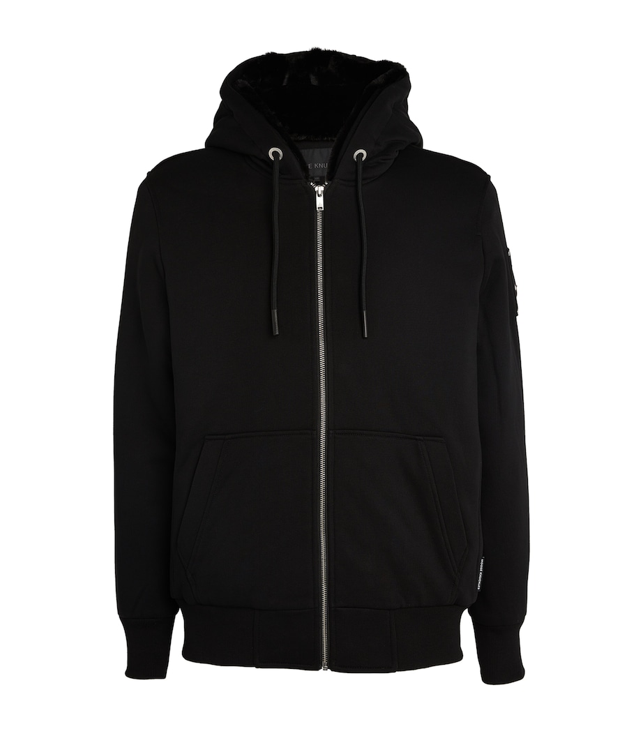 Padded Zip-Front Hoodie BLACK - 292 Image 1