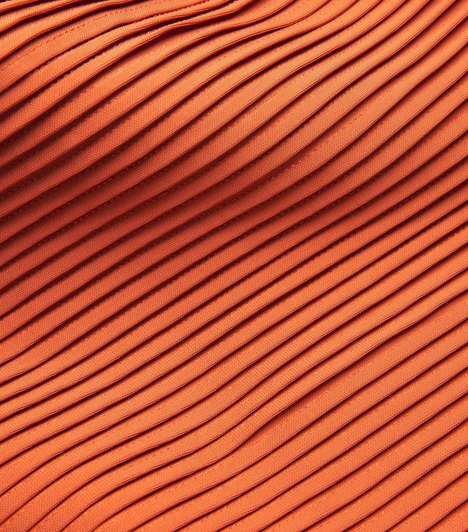 Pleated Maxi Dress 161 TERRACOTTA Image 5