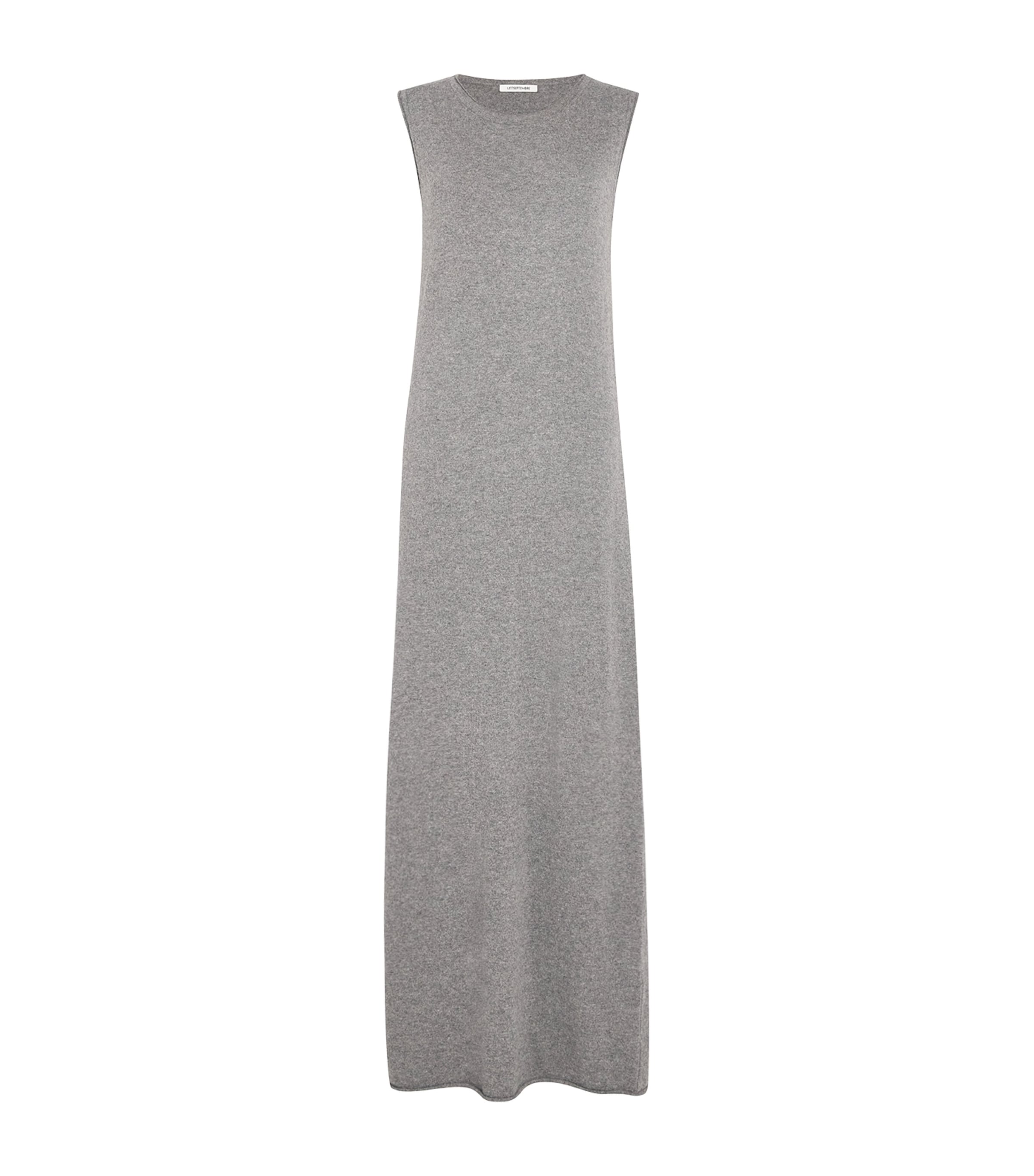 Shop Le 17 Septembre Wool-blend Maxi Dress In Grey