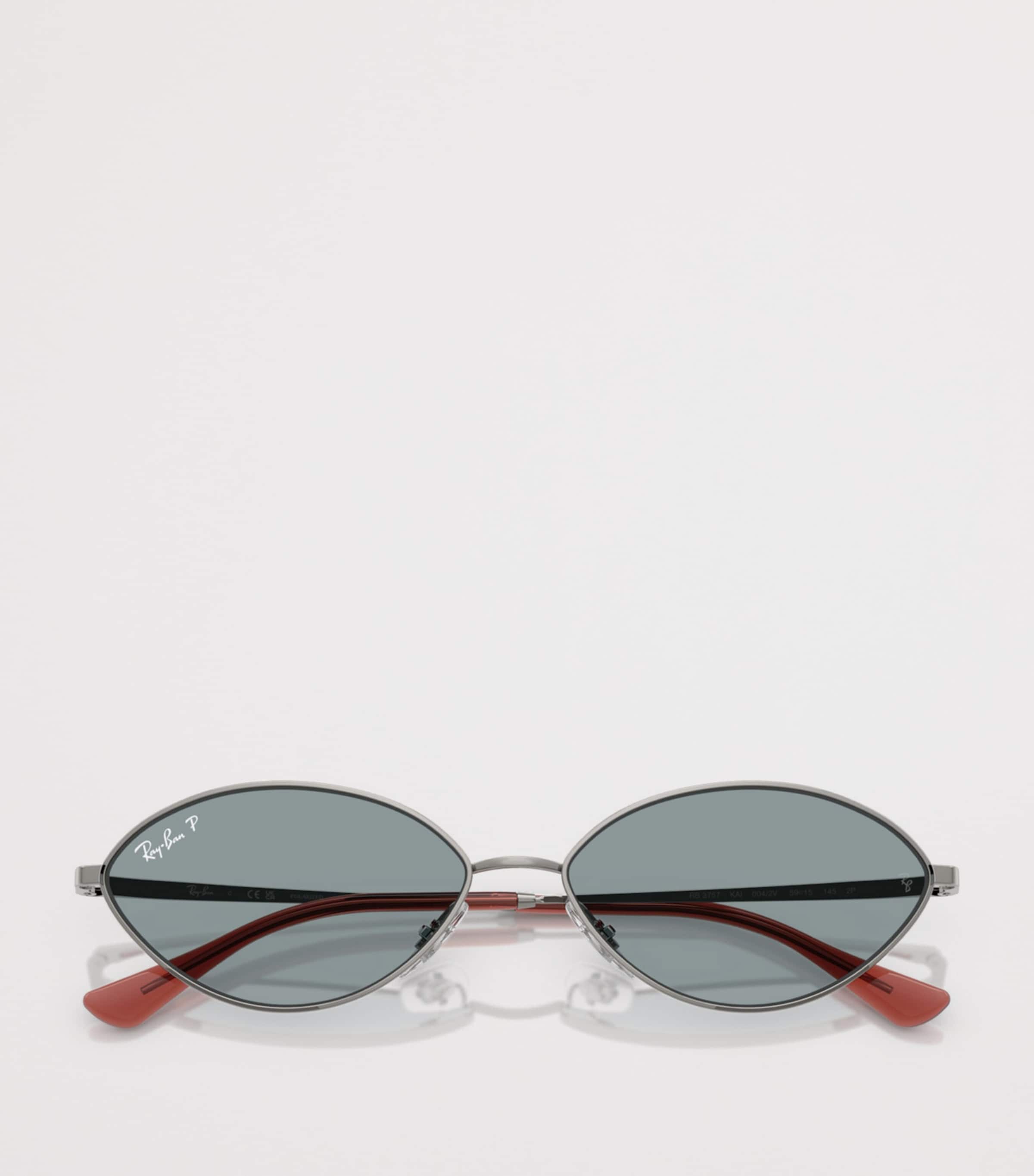 Ray-Ban RB3757 Kai Bio-Based Oval Sunglasses Grey Image 5